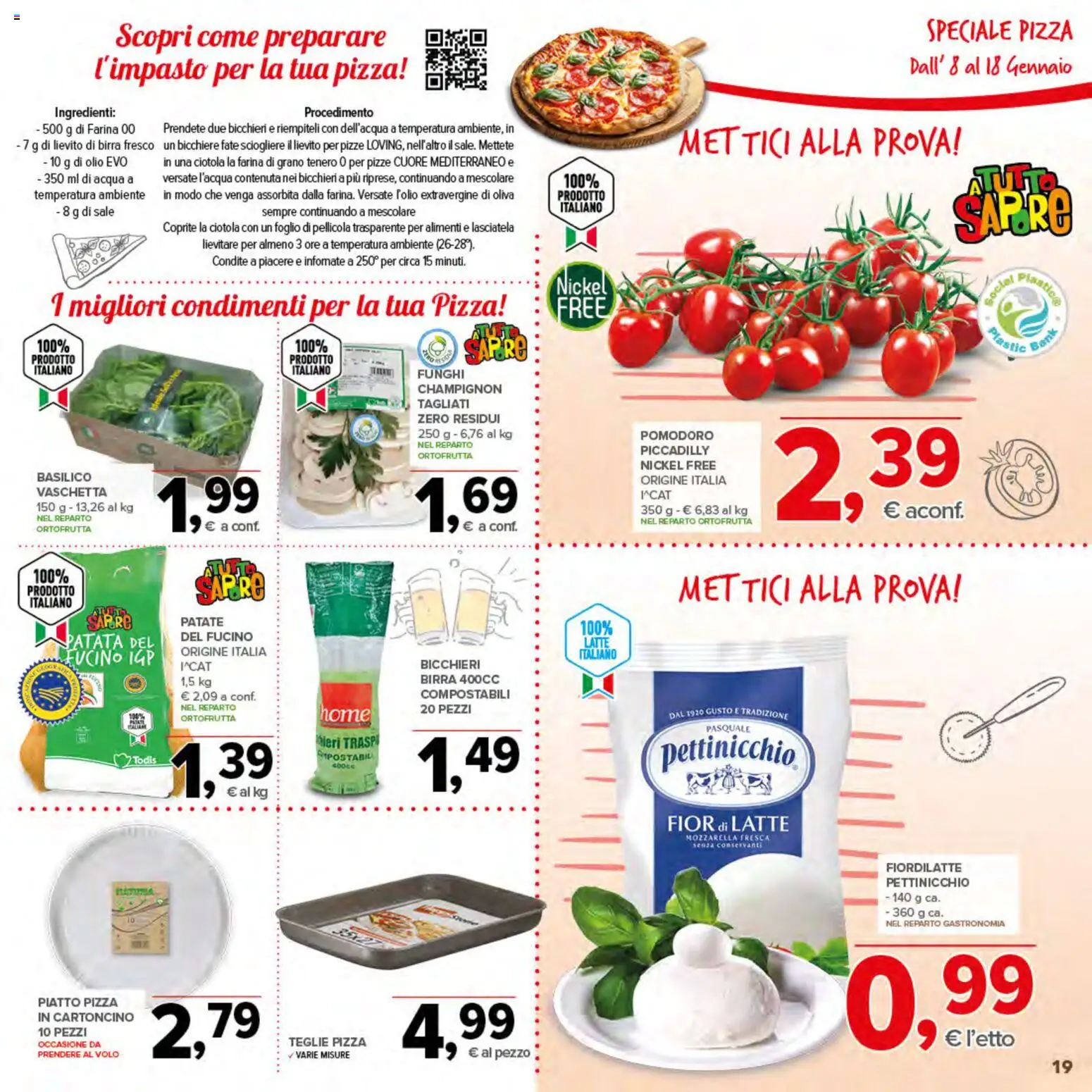 Volantino Todis del 08.01.2026 | Pagina: 19 | Prodotti: Birra, Acqua, Piatto, Ciotola