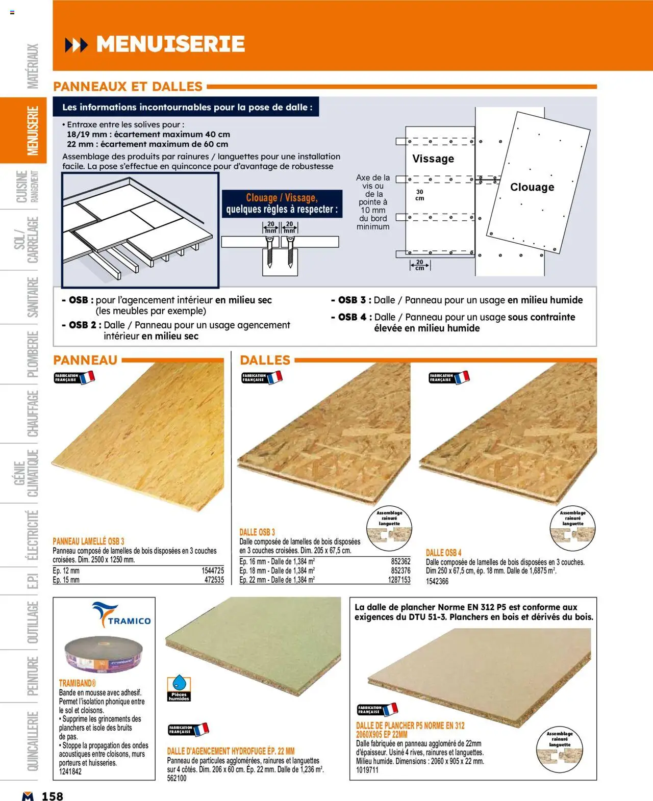  | Page: 158 | Produits: Couches, Mousse