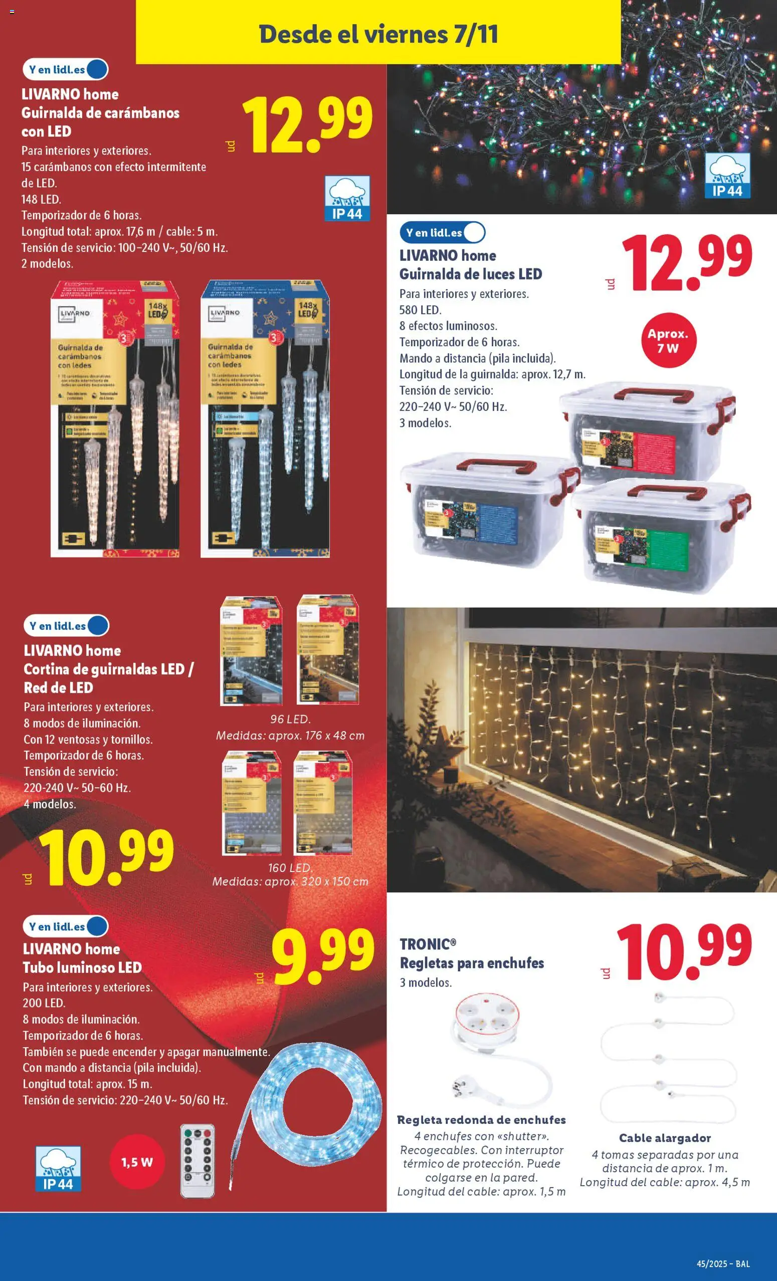 Lidl folleto de bazar │ válido desde el 03.11.2025 | Página: 25 | Productos: Cortina, Cable