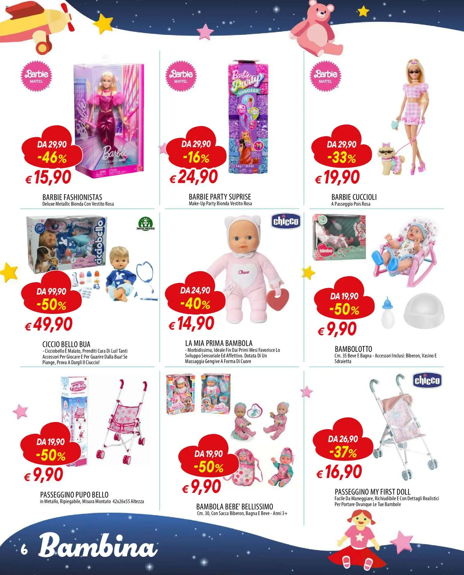 Volantino Galassia del 24.11.2025 | Pagina: 6 | Prodotti: Vestito, Passeggino