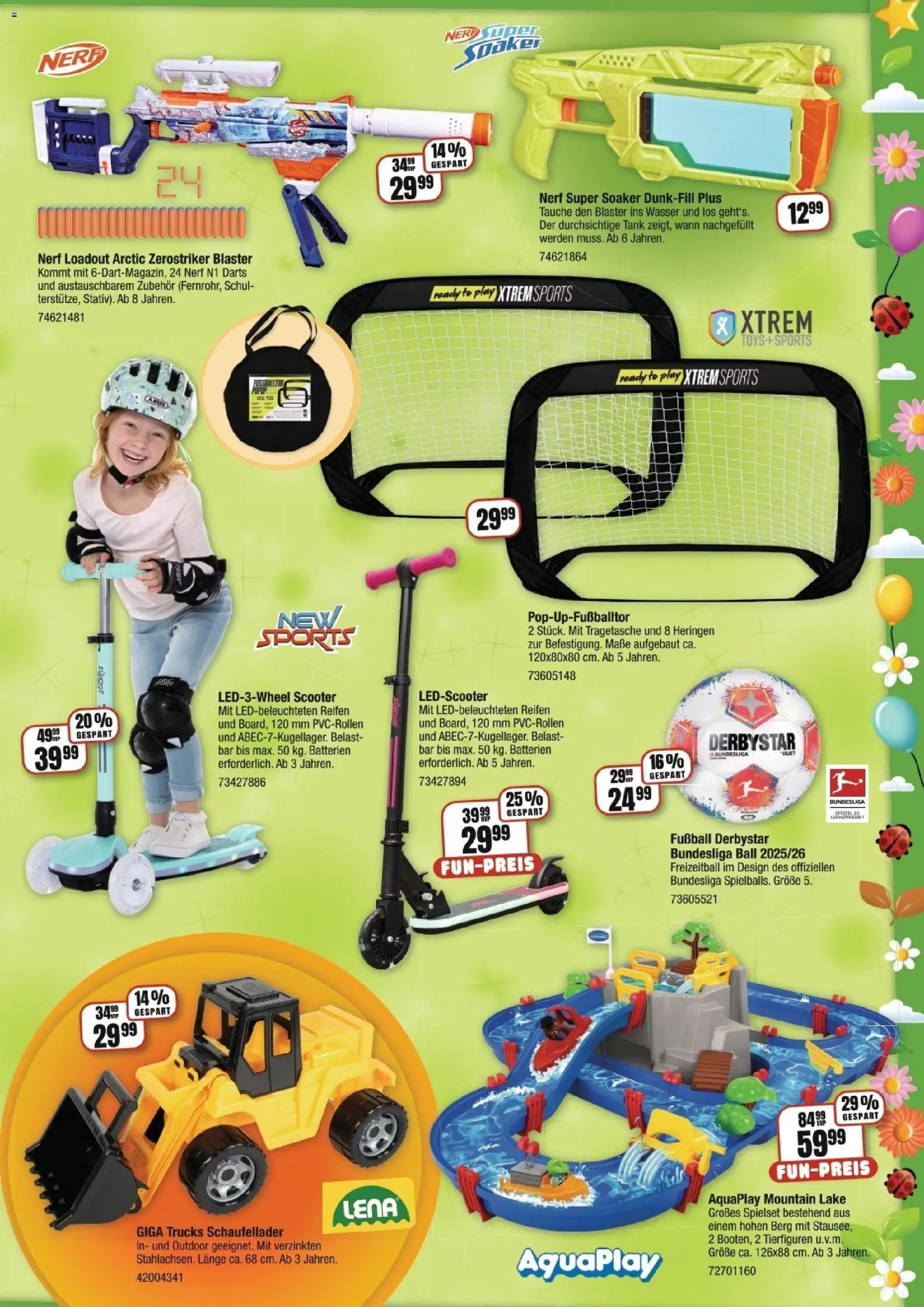 Vedes Großhandelsflyer Ostern 2026 – gültig ab 16.03.2026 | Seite: 3 | Produkte: Batterien, Scooter, Fußball, Wasser