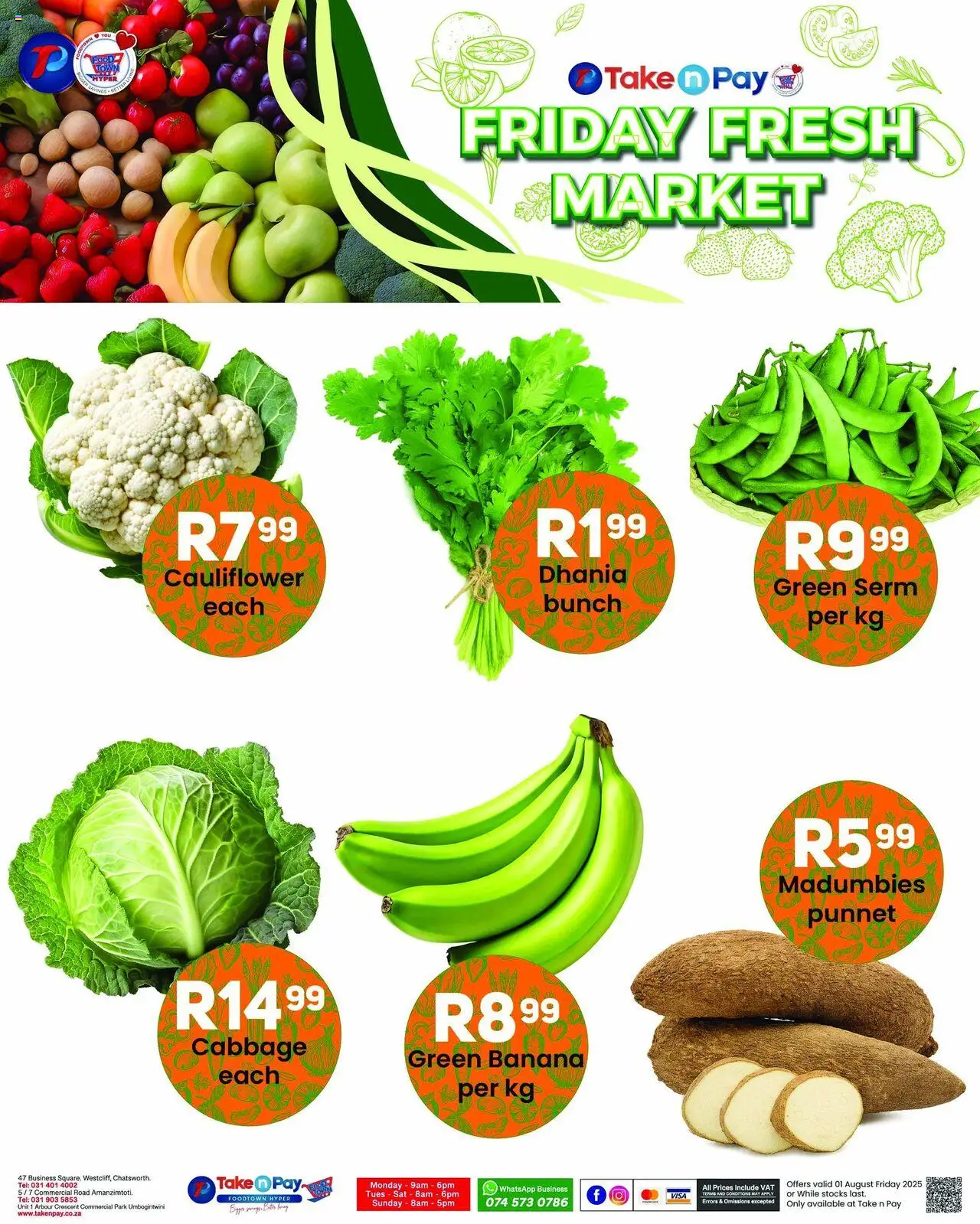 Take n Pay Friday Specials │ valid from 01.08.2025 | Page: 6 | Products: Cauliflower