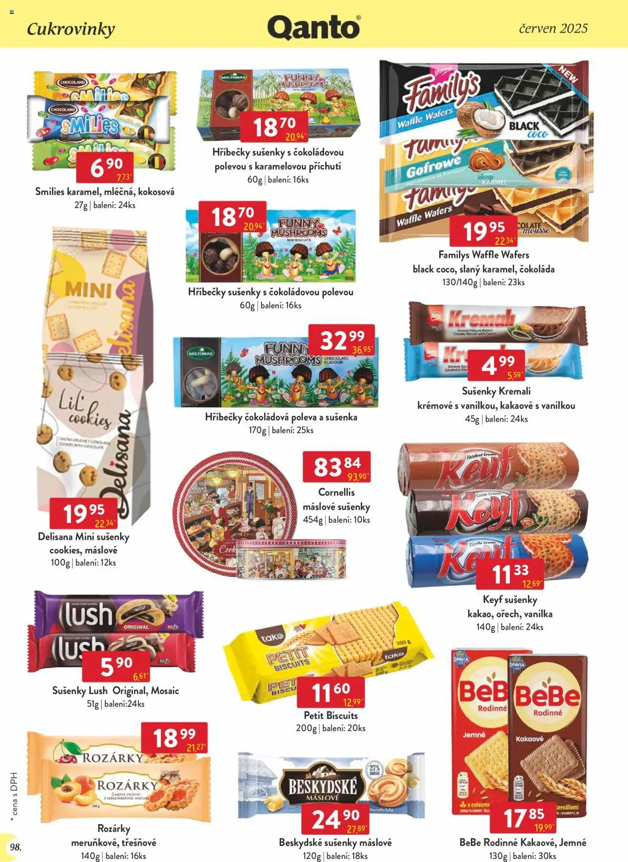 Astur & Qanto leták - Velkoobchod 06/2025 od 01.06.2025 | Strana: 98 | Produkty: Čokoláda, Cookies, Bebe, Sušenky
