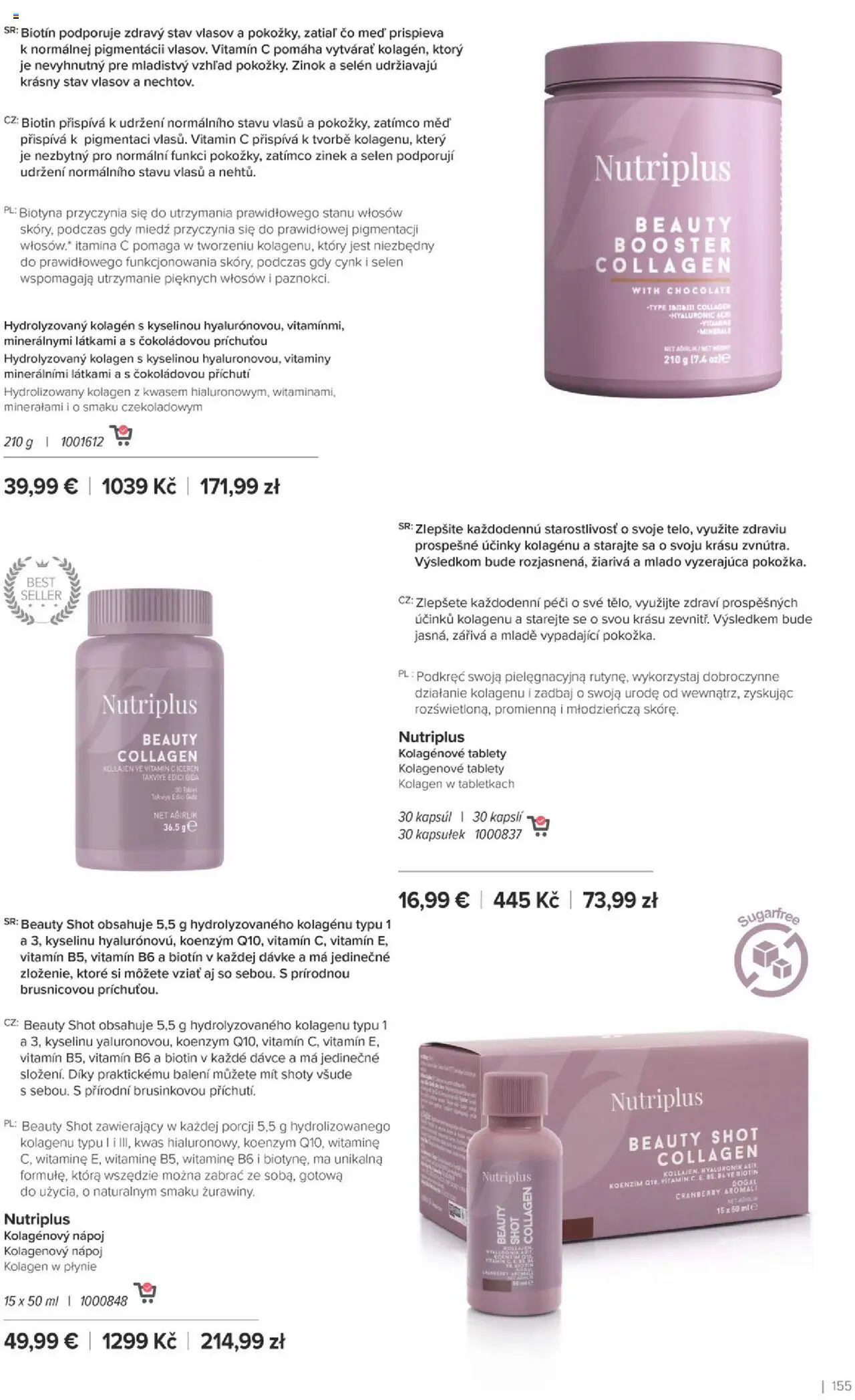 Nové Farmasi akcie – leták je platný od 24.09.2025 | Strana: 155 | Produkty: Tablet, Kolagén, Med