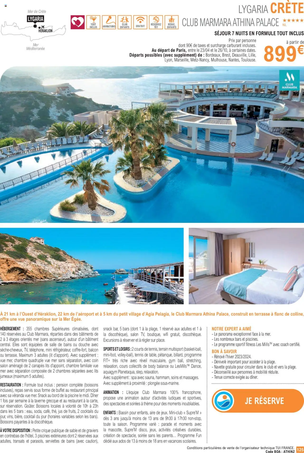  | Page: 125 | Produits: Réveil, Lit, Buffet, Jus
