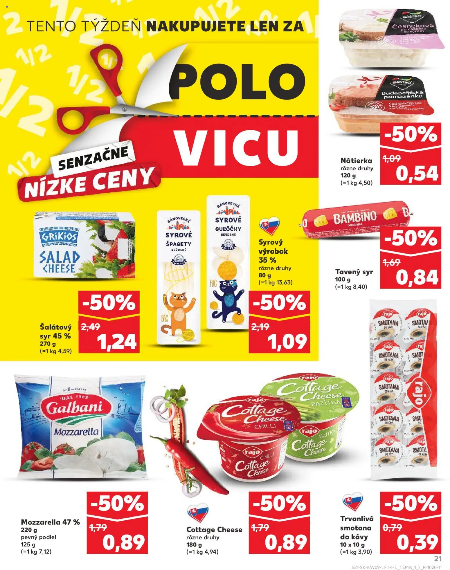 Nové Kaufland akcie – leták je platný od 26.02.2026 | Strana: 21 | Produkty: Syr, Pažítka, Chilli, Špagety