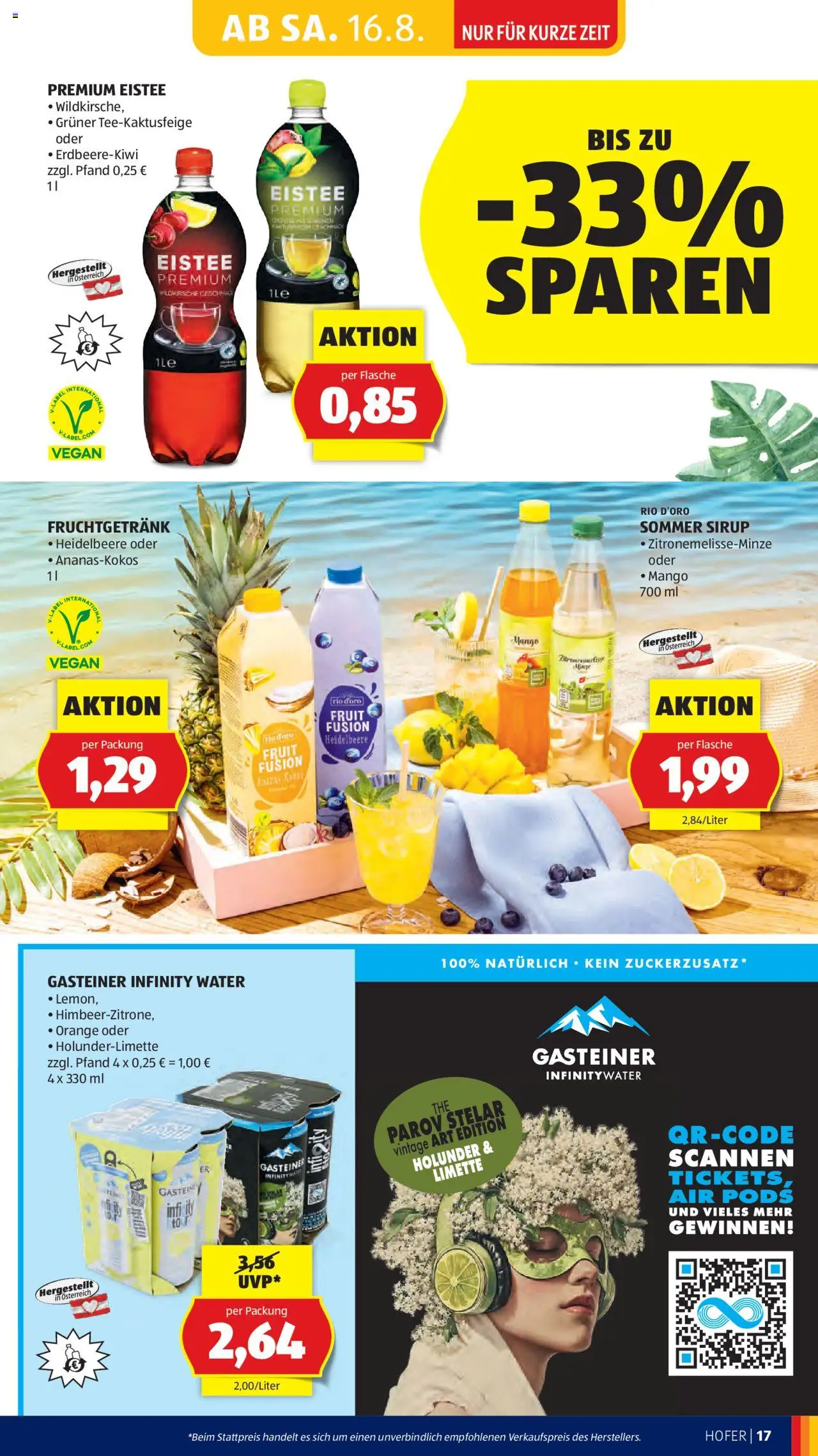 Hofer AT akciós ujság - amely érvényes a következő dátumtól: 14.08.2025 | Oldal: 19 | Termékek: Vegán, Mangó