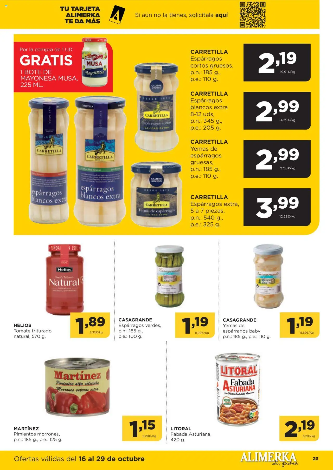 Alimerka folleto Castilla y León │ válido desde el 16.10.2025 | Página: 23 | Productos: Νερό καρύδας, Té, Οθόνη προβολής, Tomate triturado