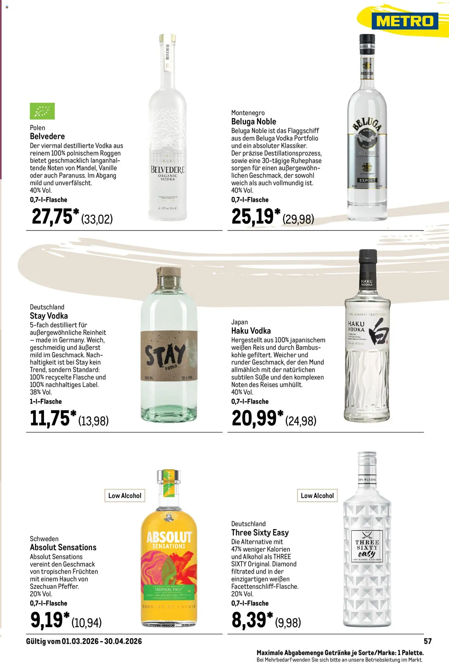 Metro Saisonkatalog Frühlings-Genuss – gültig ab 01.03.2026 | Seite: 61 | Produkte: Vodka, Reis