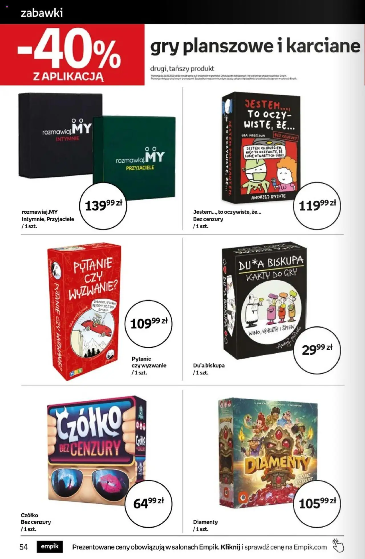 Empik promocje - Tom kultury Zabawki od 13.08.2025 | Strona: 2 | Produkty: Gra, Gry