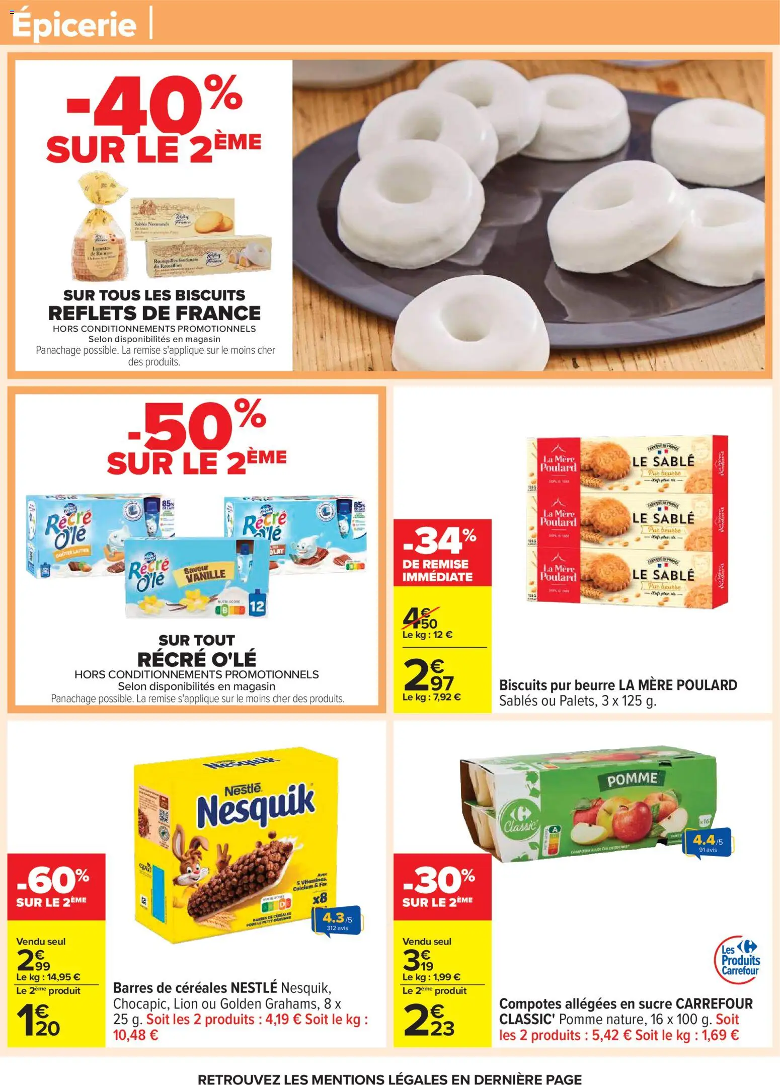 {H1} | Page: 56 | Produits: Sucre, Pomme, Beurre, Biscuits