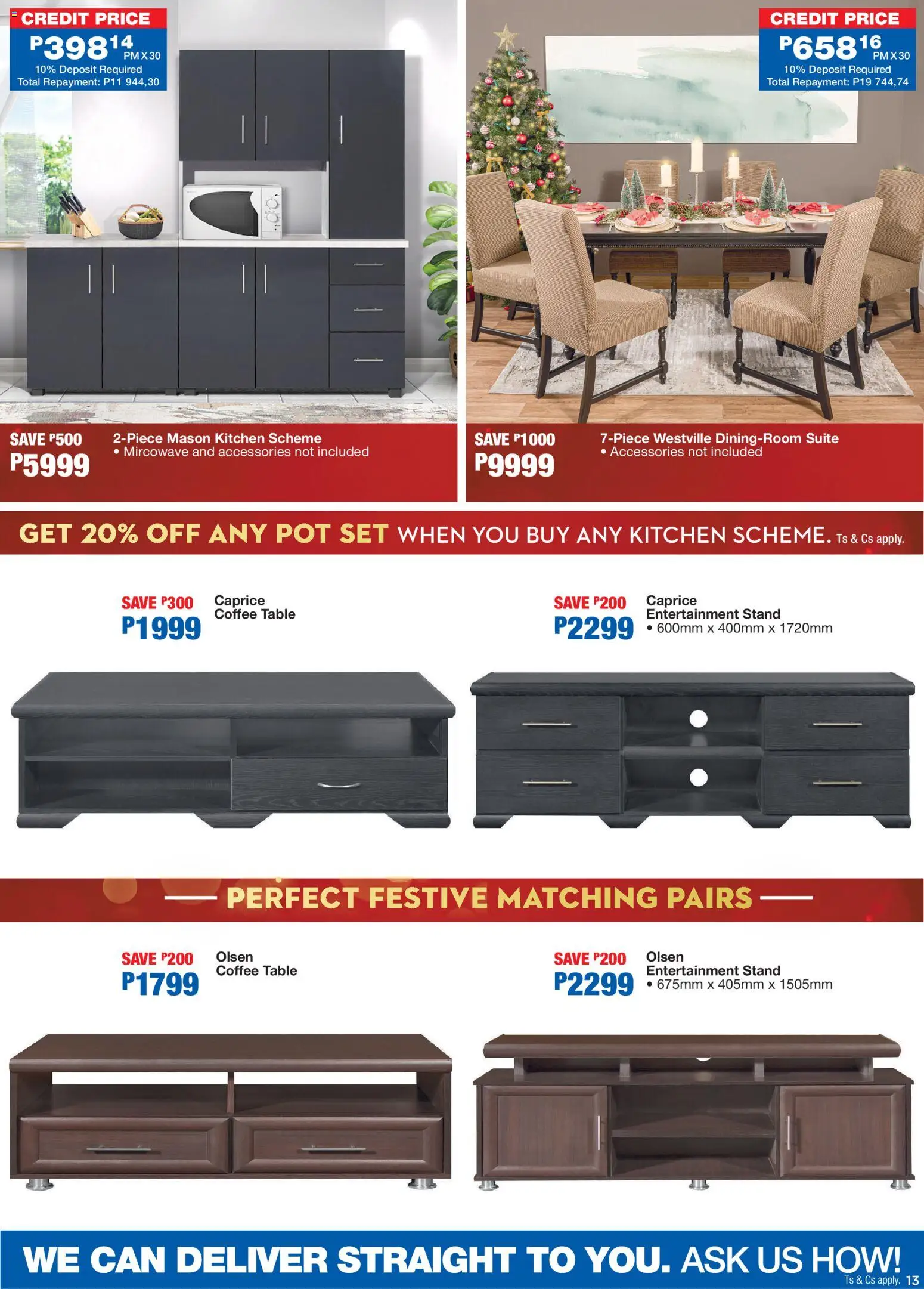 New OK Furniture catalogue – valid from 08.12.2025 | Page: 13 | Products: Coffee table, Table, Coffee