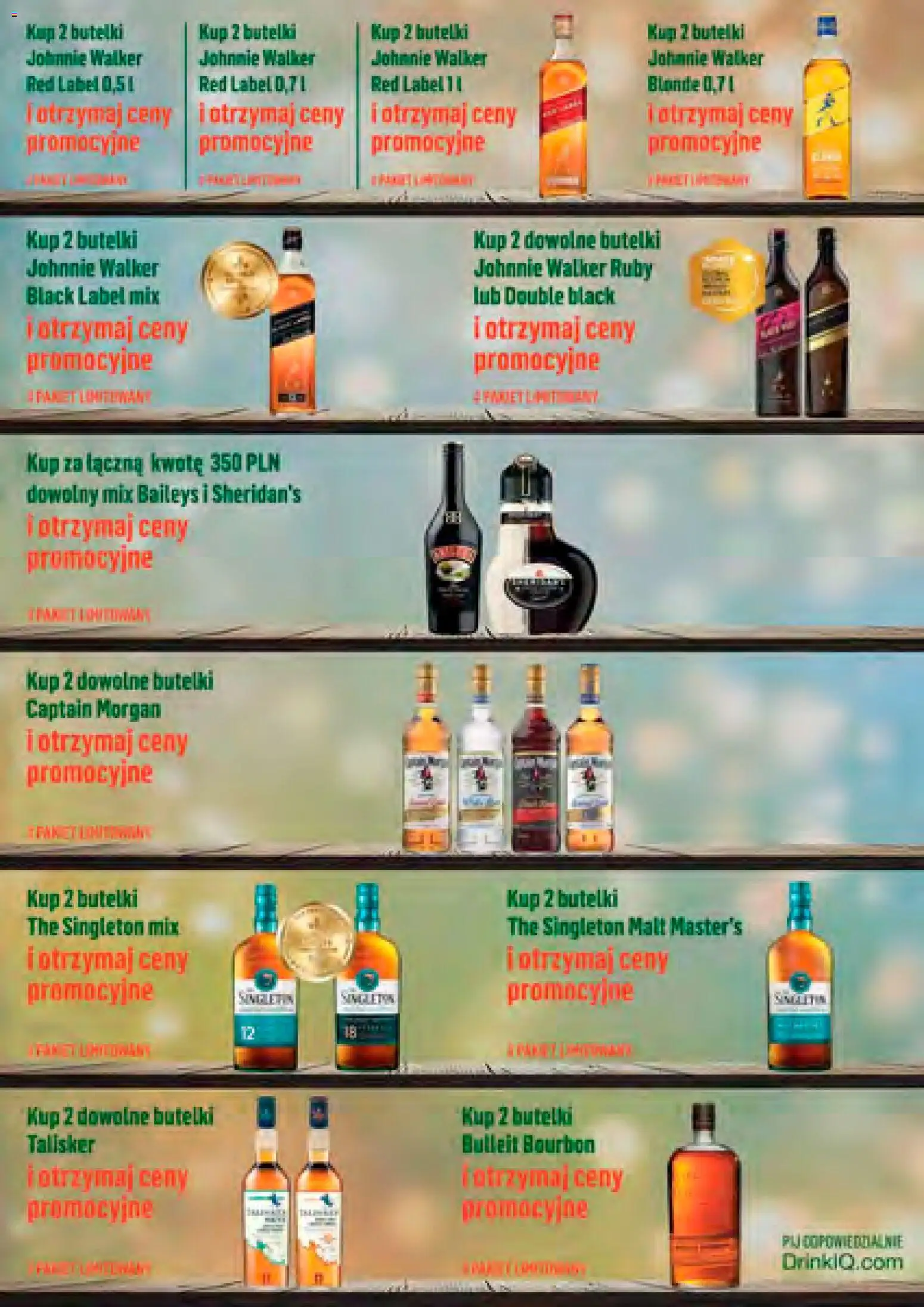 Eurocash Gazetka - Katalog Alkoholowy 12 od 01.12.2025 | Strona: 22 | Produkty: Baileys, Bourbon, Captain Morgan, Black Label