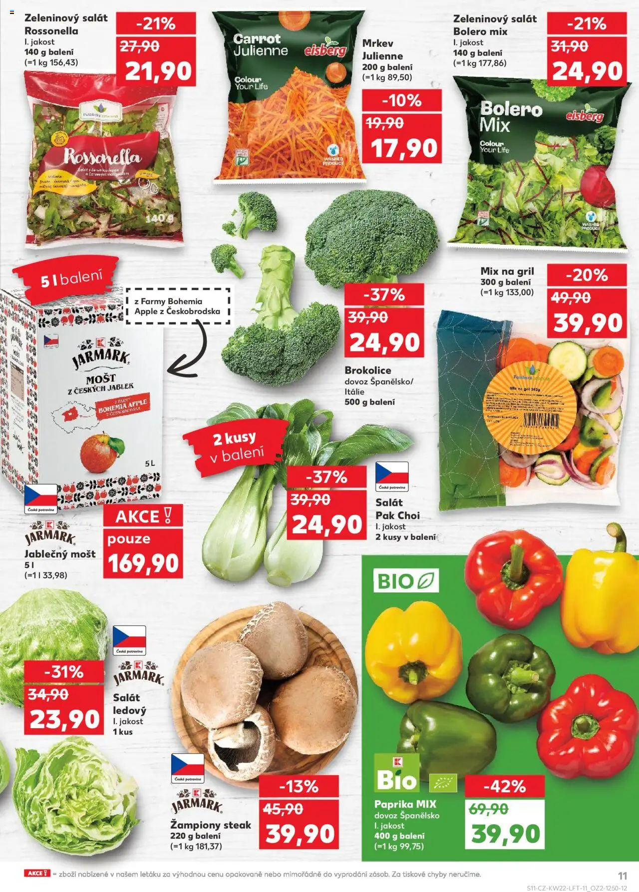 Kaufland leták - Praha 4 od 28.05.2025 | Strana: 11 | Produkty: Salát, Paprika, Gril, Pak choi
