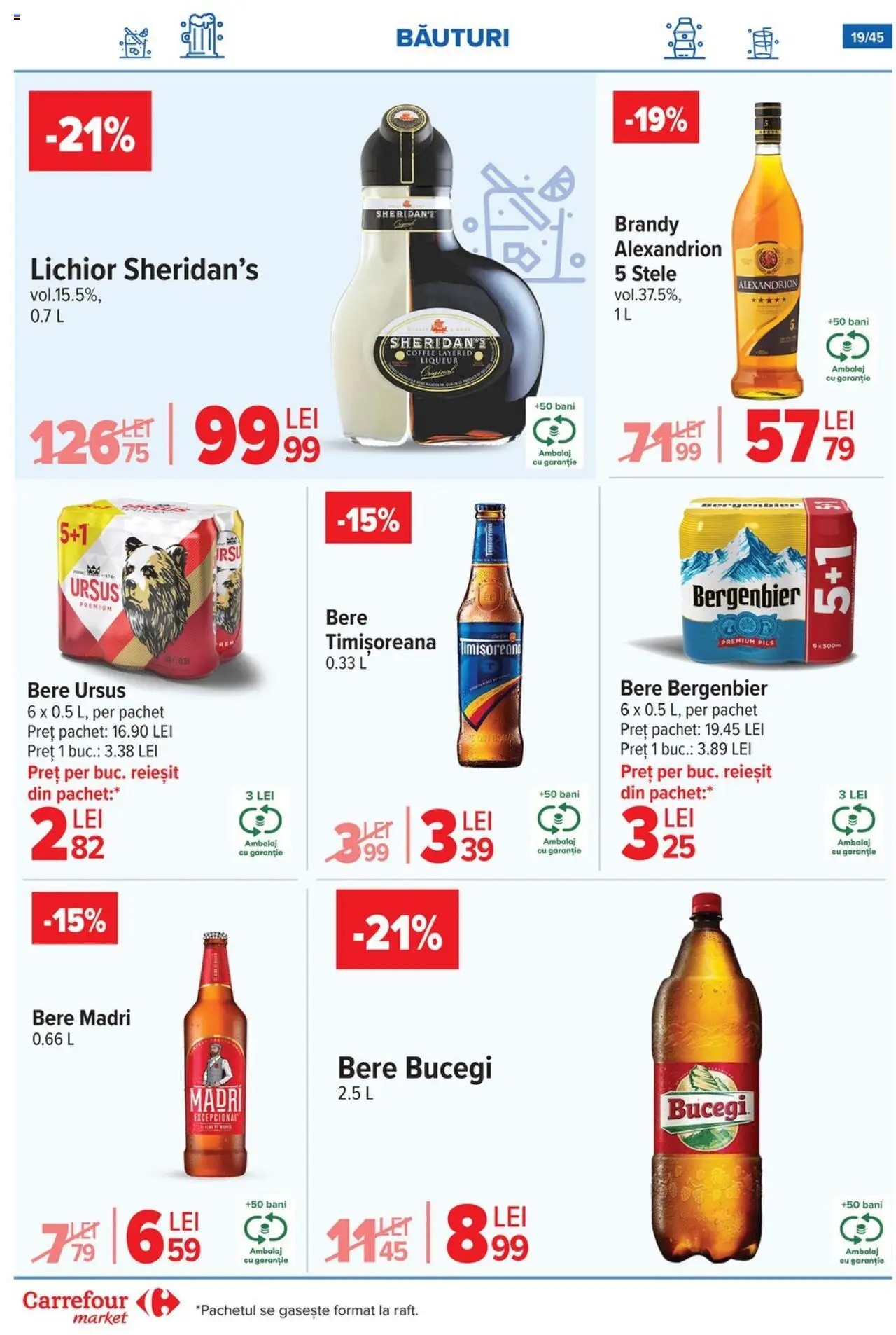 Noul catalog Carrefour – valabil de la 15.10.2025 | Pagină: 22 | Produse: Lichior, Bere, Plastik Kulübe
