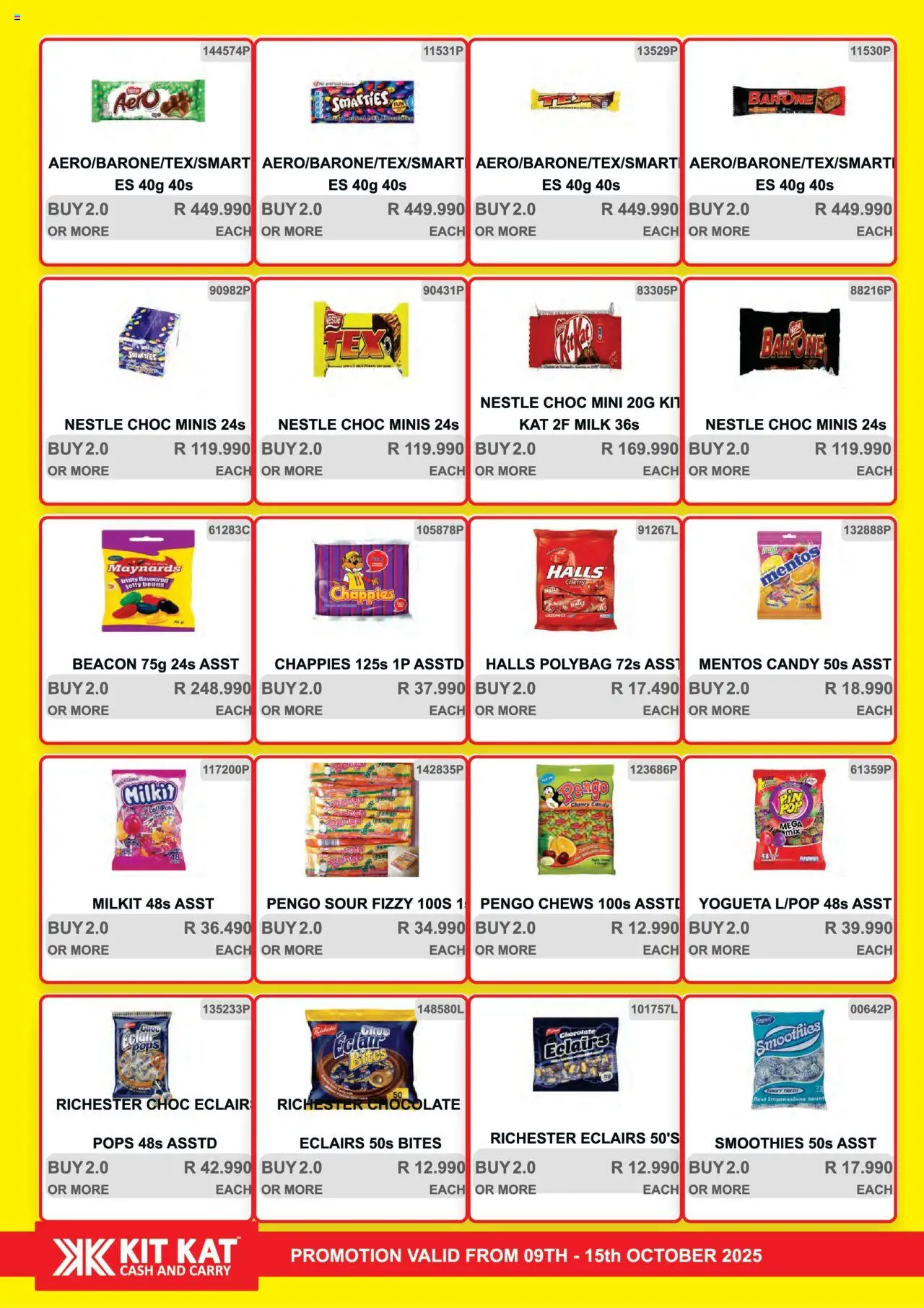 New KIT KAT Cash & Carry catalogue – valid from 09.10.2025 | Page: 3 | Products: Beans, Milk, Chocolate