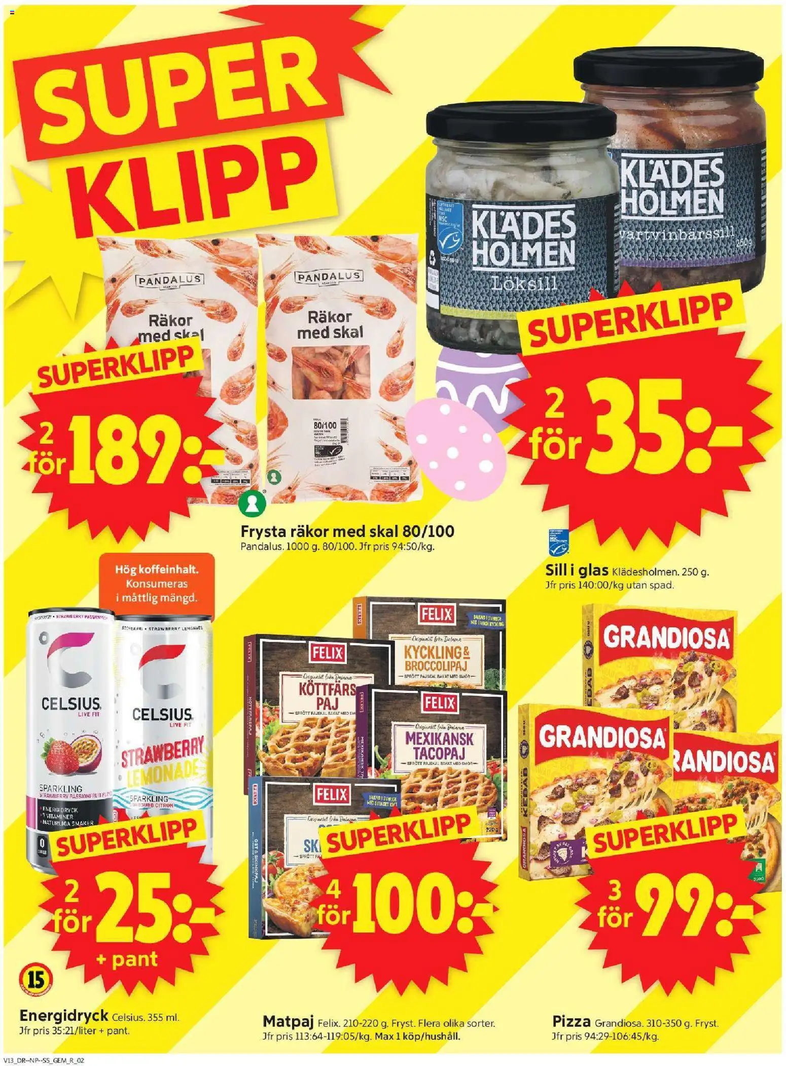 ICA Supermarket reklamblad aktuell från 23.03.2026 | Sida: 2 | Produkter: Löksill, Smör, Pizza, Citron
