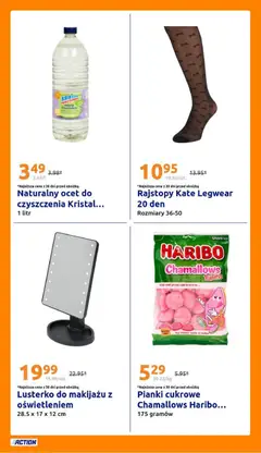 Pogląd oferty "Action Gazetka" - ważna od 29.10.2025 | Strona: 20 | Produkty: Ocet, Rajstopy, Pianki