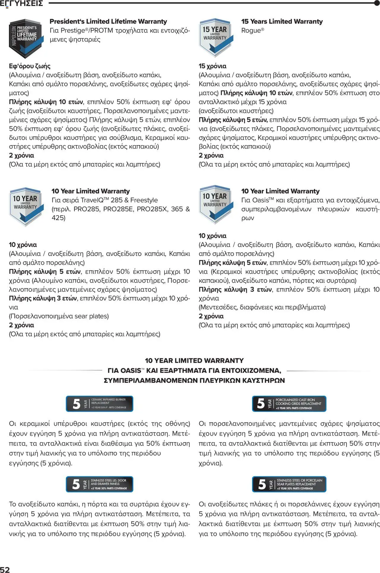 Mangas Home Improvement - Napoleon BBQs – σε ισχύ από 01.10.2025 | Σελίδα: 52