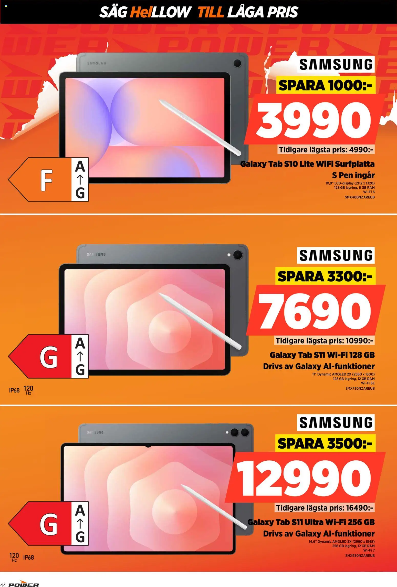 Power reklamblad aktuell från 15.12.2025 | Sida: 44 | Produkter: Såg, Wifi