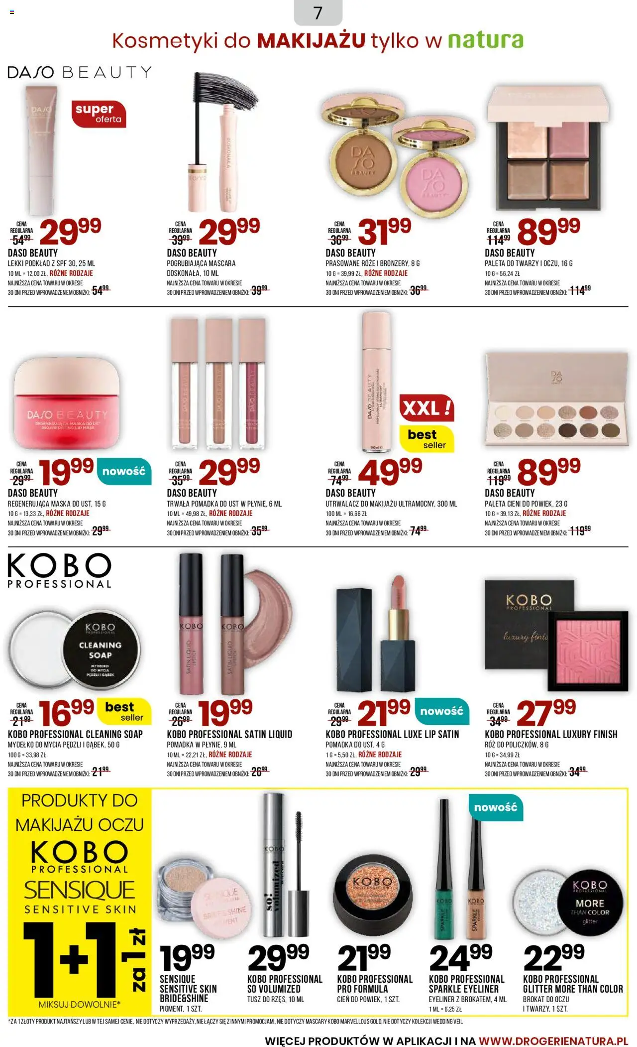 Drogerie Natura Gazetka od 22.08.2025 | Strona: 7 | Produkty: Bronzer, Róż, Maska, Pomadka do ust