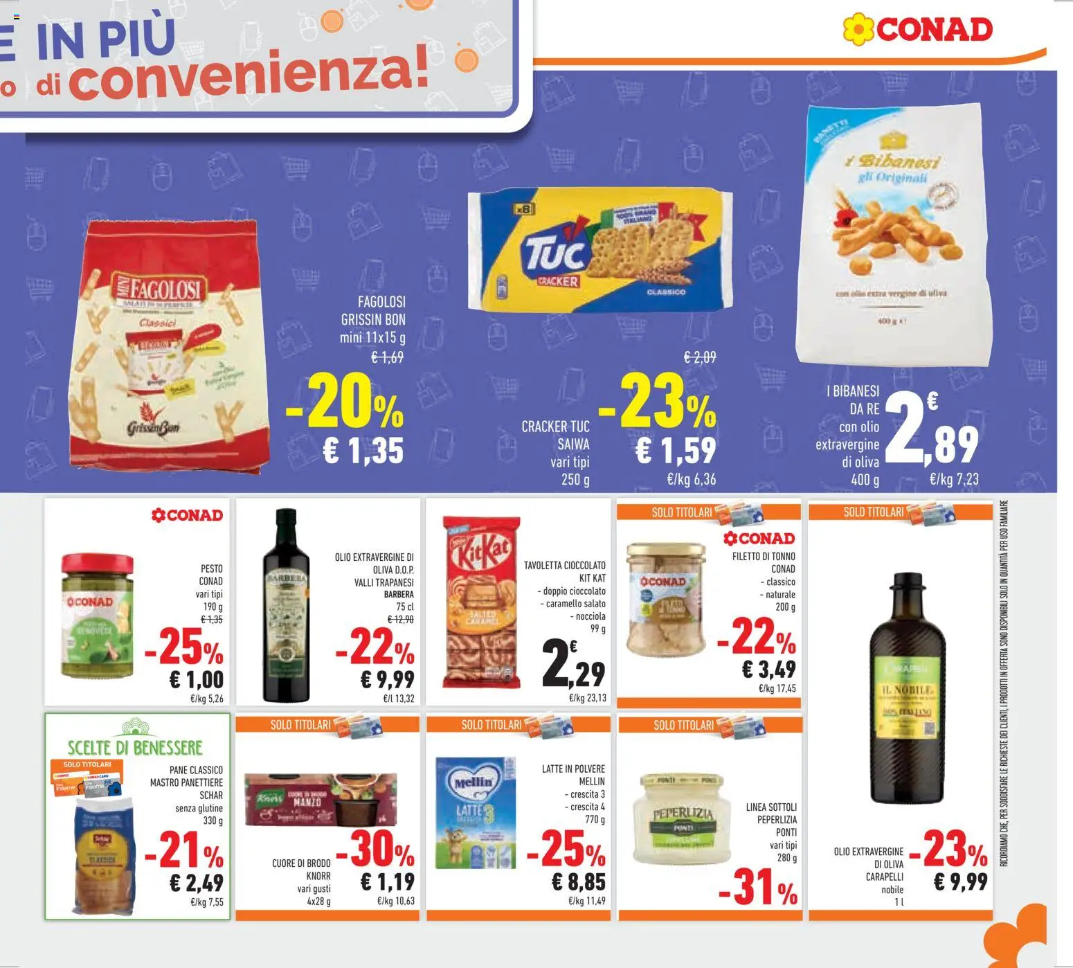 Volantino Conad del 11.03.2026 | Pagina: 31 | Prodotti: Pane, Cioccolato, Latte, Olive