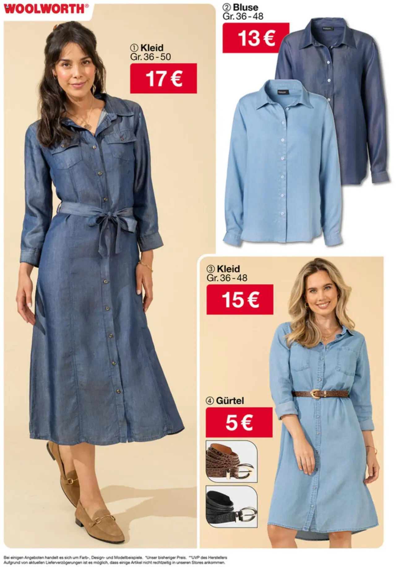 Woolworth Prospekt 	 – gültig ab 05.09.2025 | Seite: 9 | Produkte: Bluse, Gürtel, Kleid