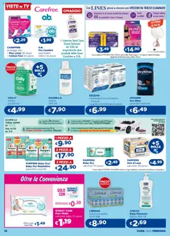 Anteprima del volantino Acqua e Sapone 40 Giorni catalogo valido a partire dal 16.10.2025 | Pagina: 10 | Prodotti: Pannolini, Acqua, TV, Bagno