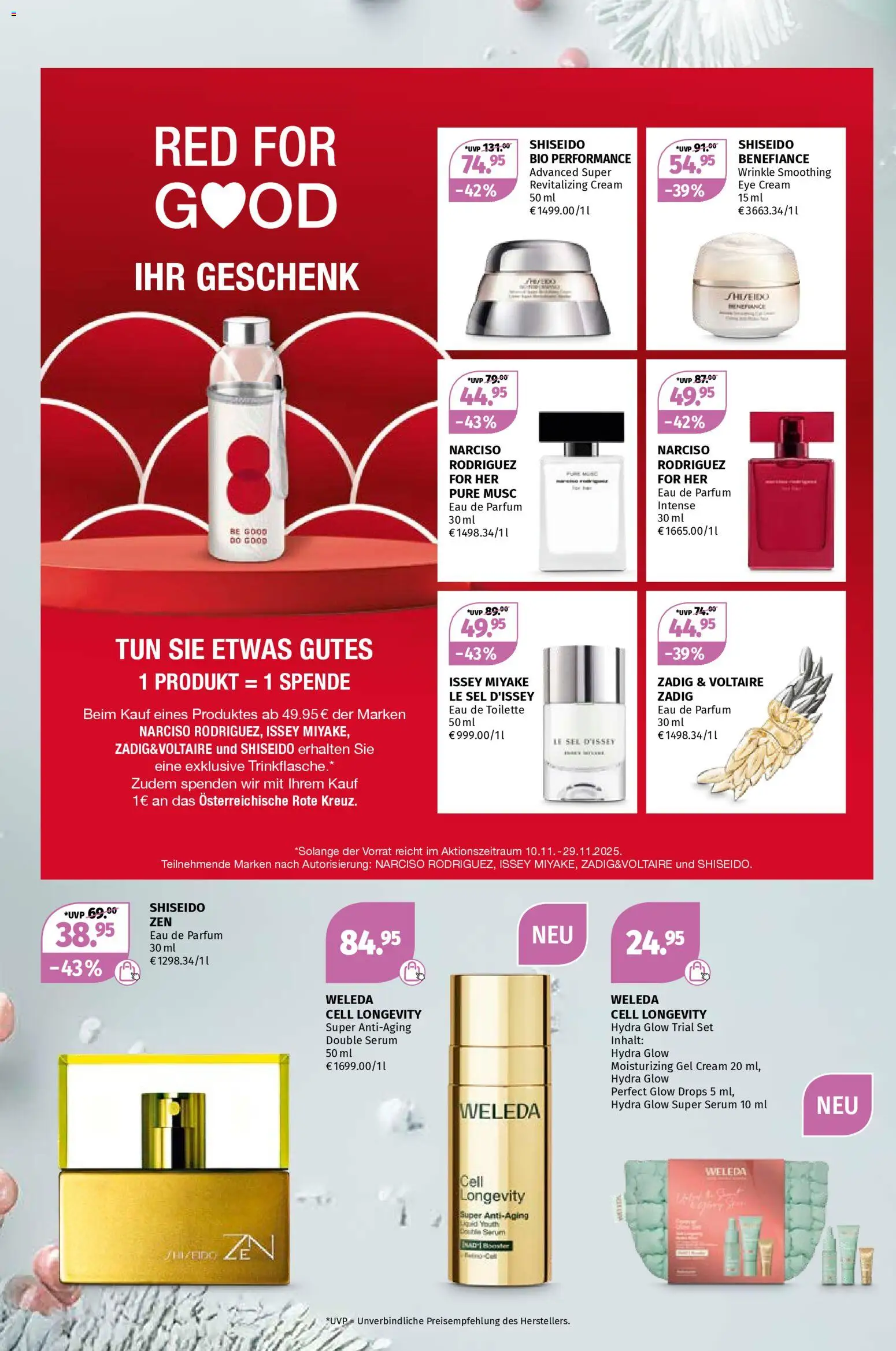 Müller Parfümerie Angebote gültig ab 10.11.2025 | Seite: 12 | Produkte: Toilette, Parfüm, Eau de Toilette