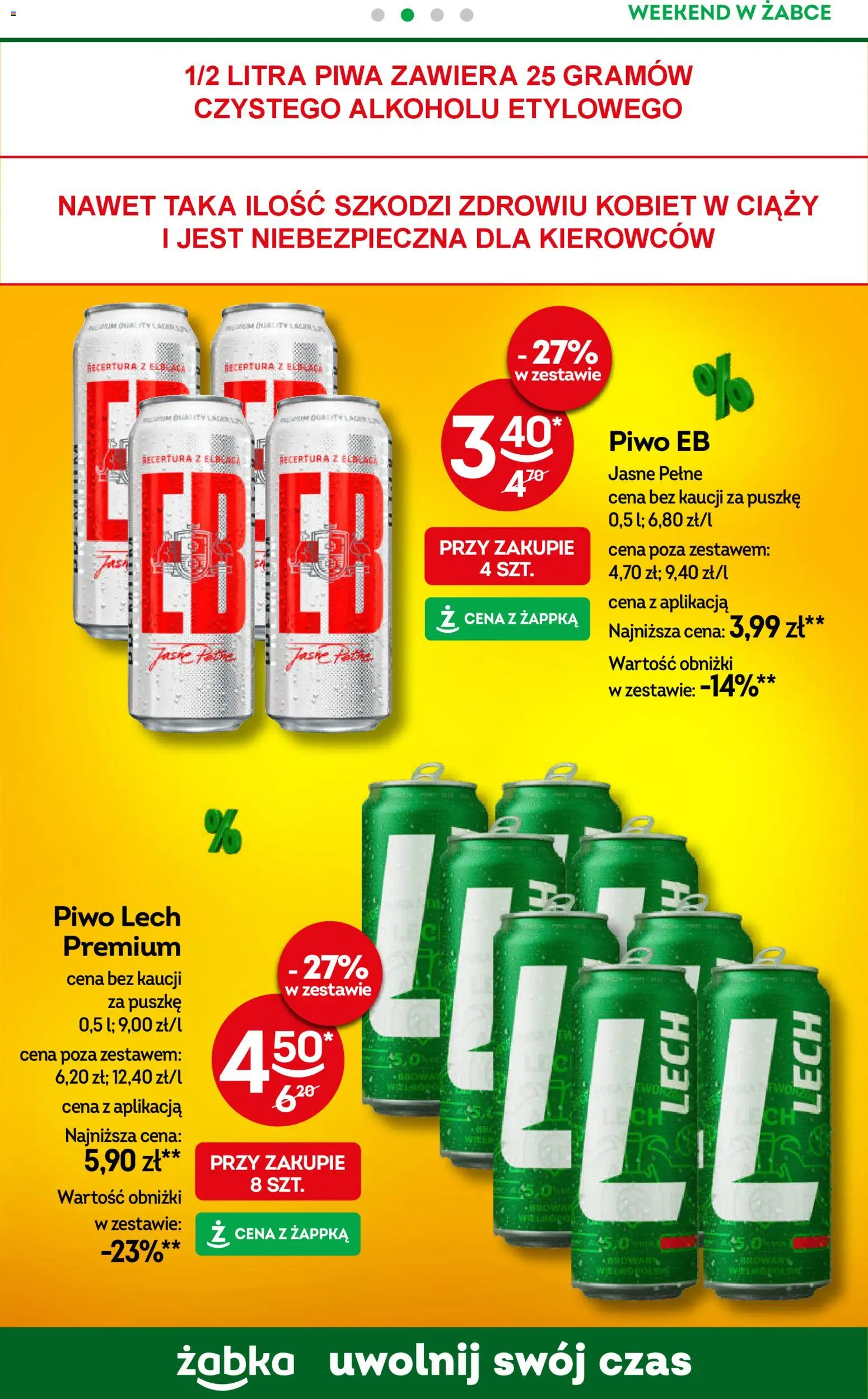 Żabka Gazetka - Weekendowe promocje od 12.12.2025 | Strona: 3 | Produkty: Piwo