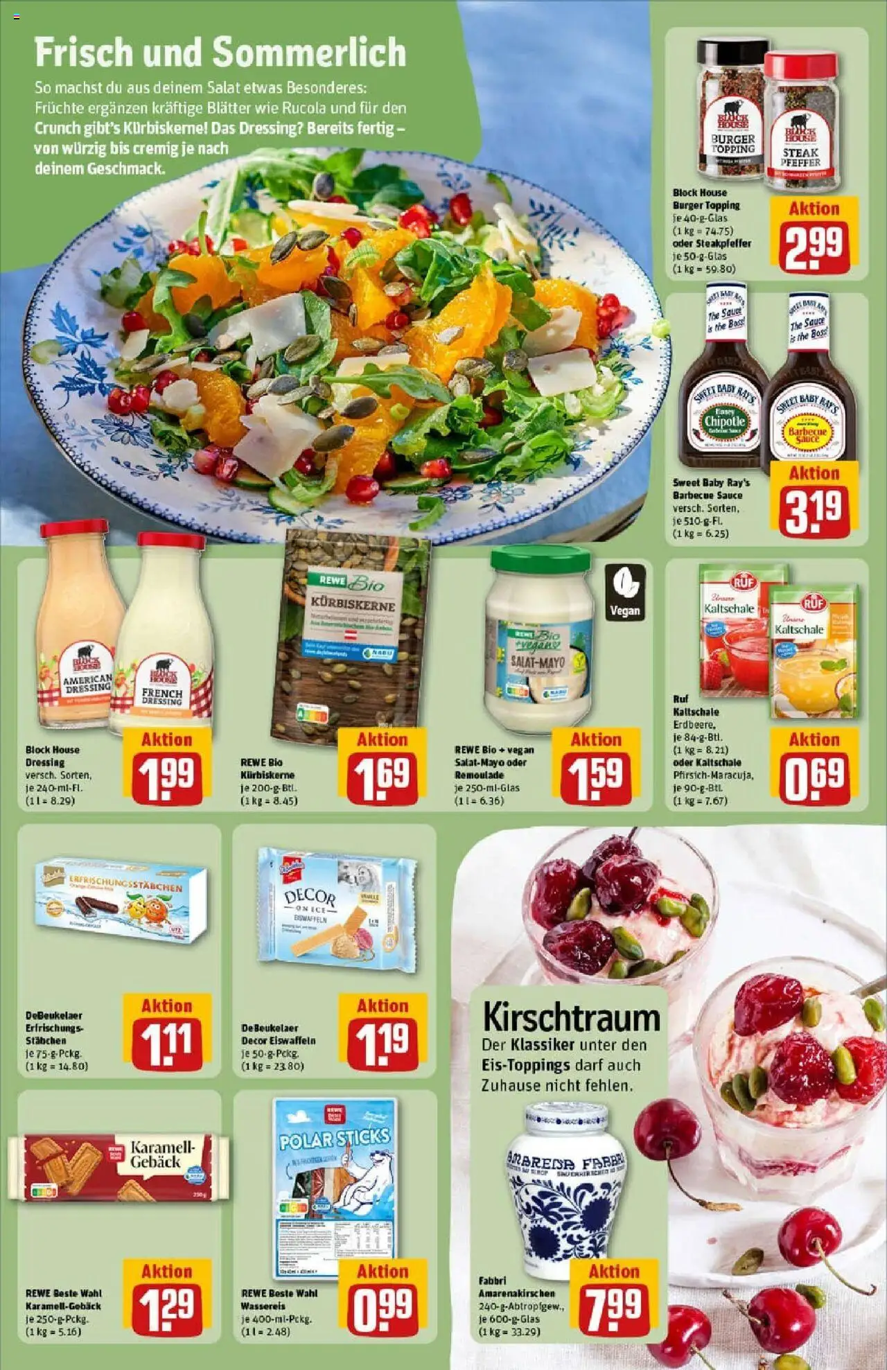 Rewe prospekt Hamburg/Tonndorf	 - gültig ab dem 06.07.2025 | Seite: 14 | Produkte: Rucola, Pfeffer, Steak, Salat