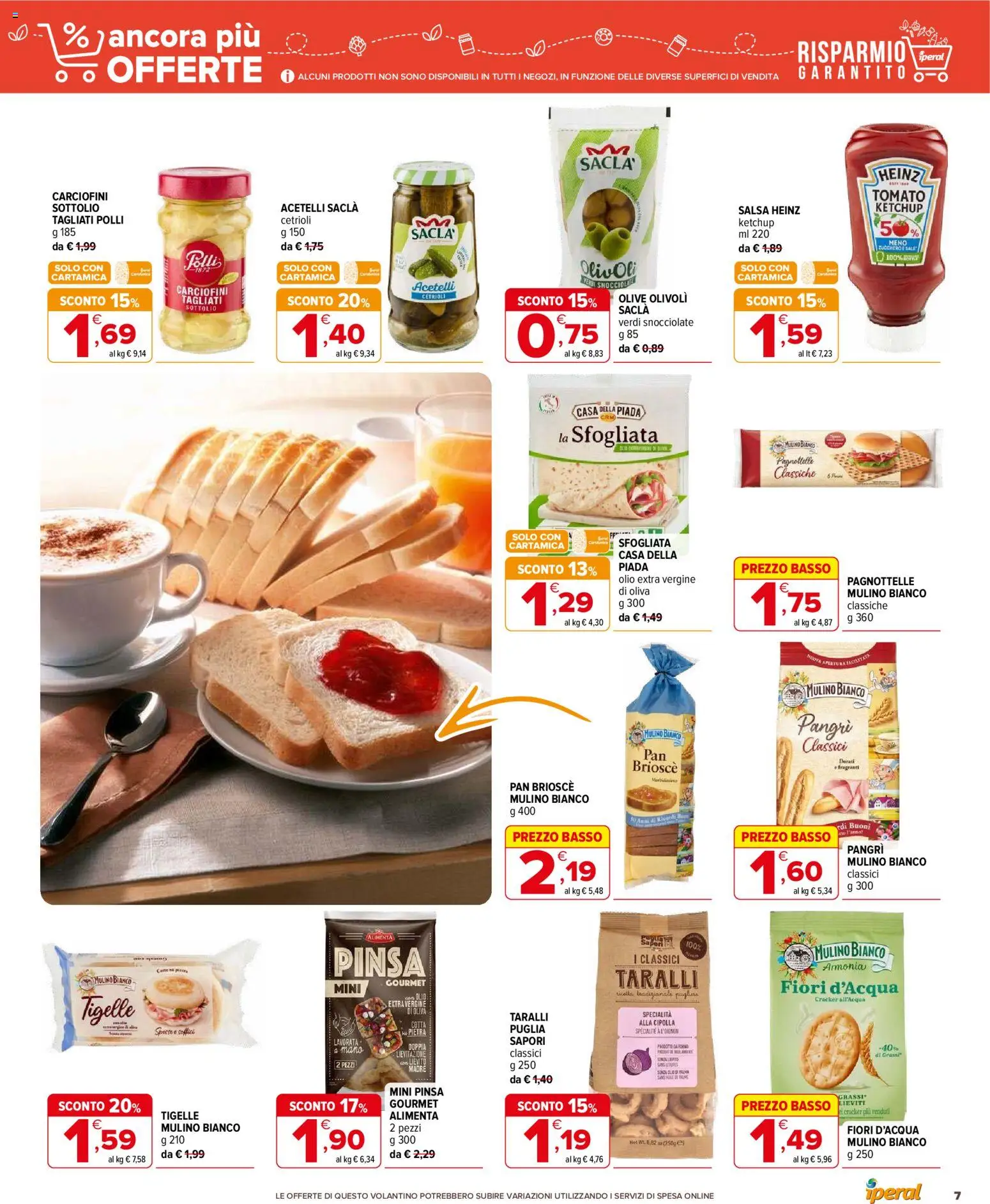 Volantino Iperal del 05.03.2026 | Pagina: 7 | Prodotti: Olio, Olive, Olio extra vergine, Taralli