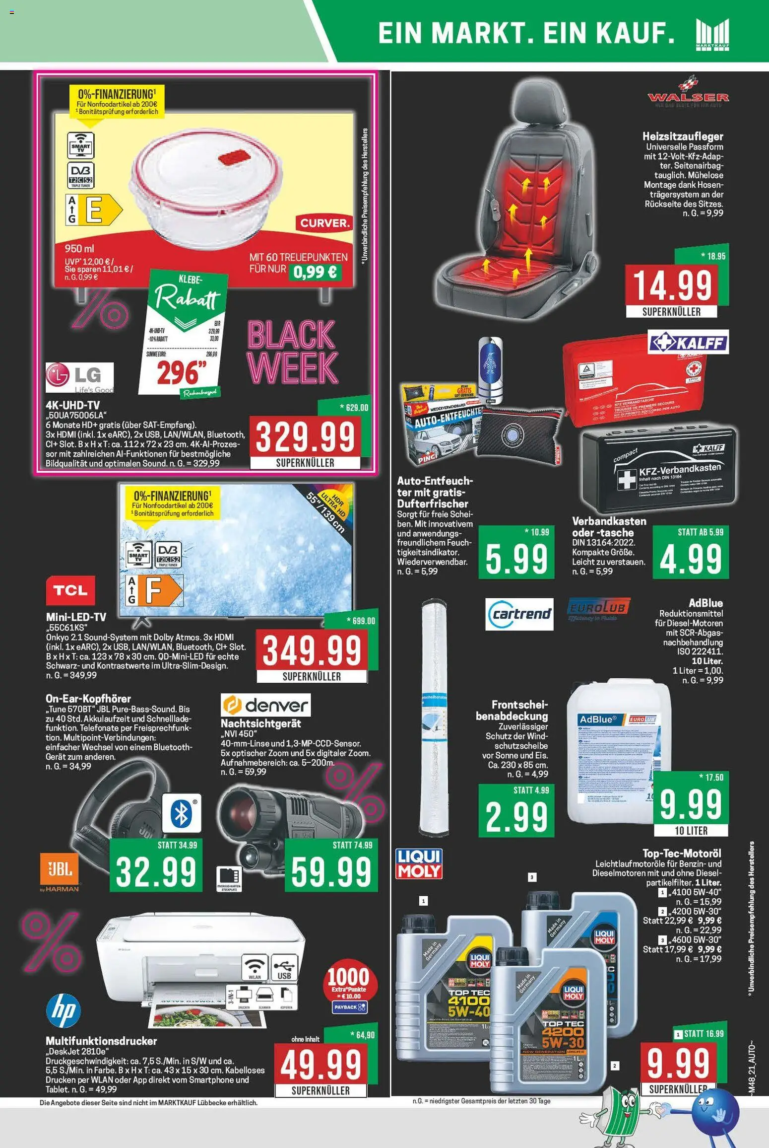 Marktkauf - Black Friday – gültig ab 24.11.2025 | Seite: 21 | Produkte: Top, Tasche, Soundsystem, Smartphone