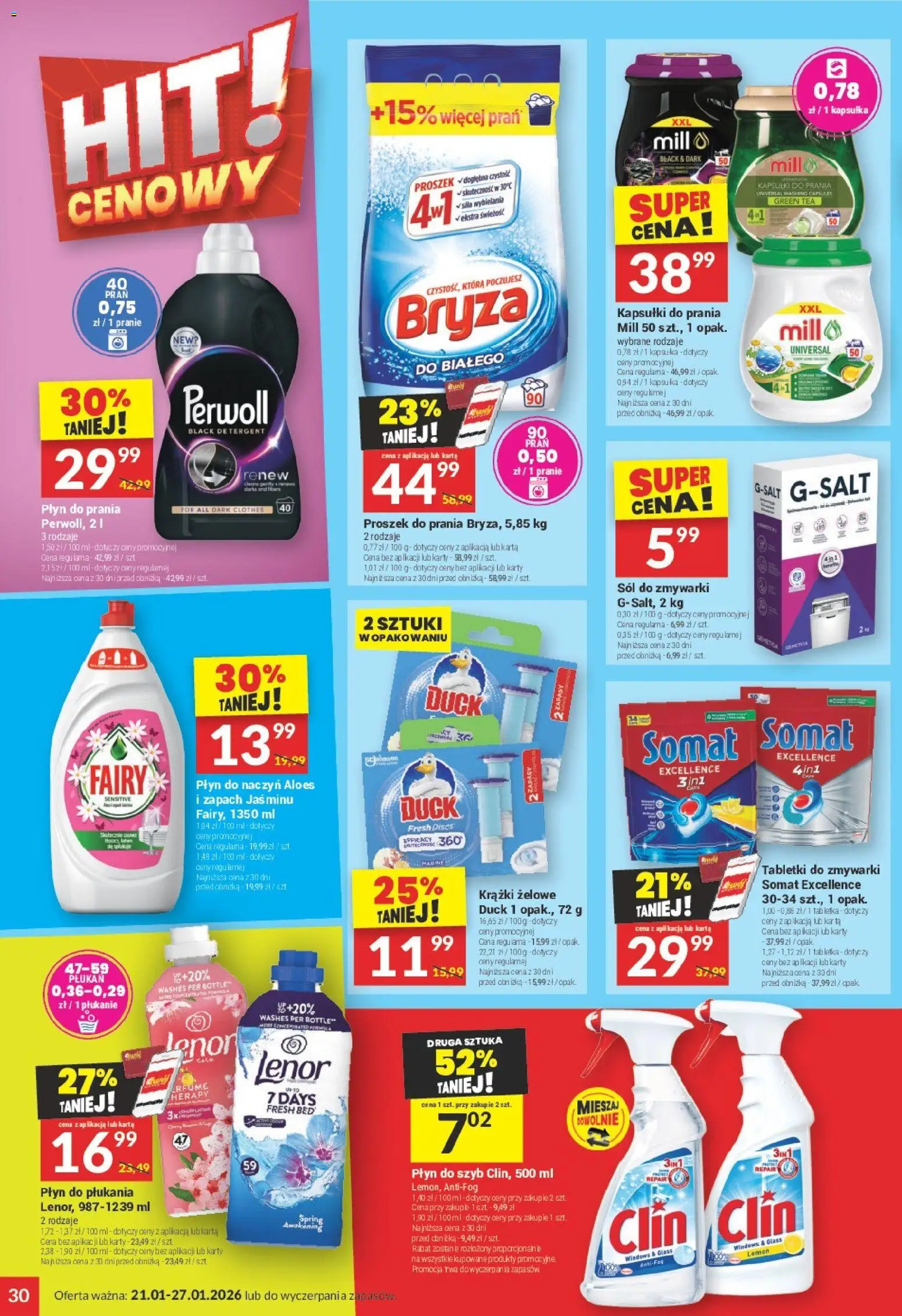 Twój Market Gazetka od 21.01.2026 | Strona: 30 | Produkty: Karta, Aloes, Kapsułki do prania, Proszek do prania