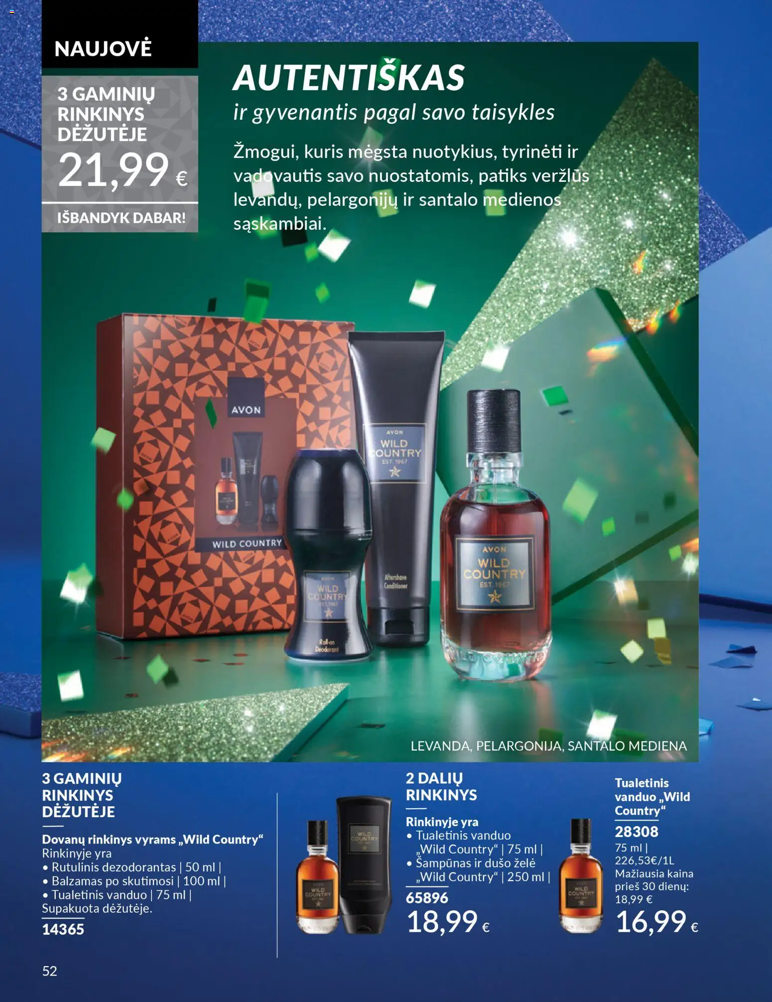 AVON akcijos nuo 01.11.2025 | Puslapis: 52 | Prekių: Balzamas, Šampūnas, Dušo želė, Dezodorantas
