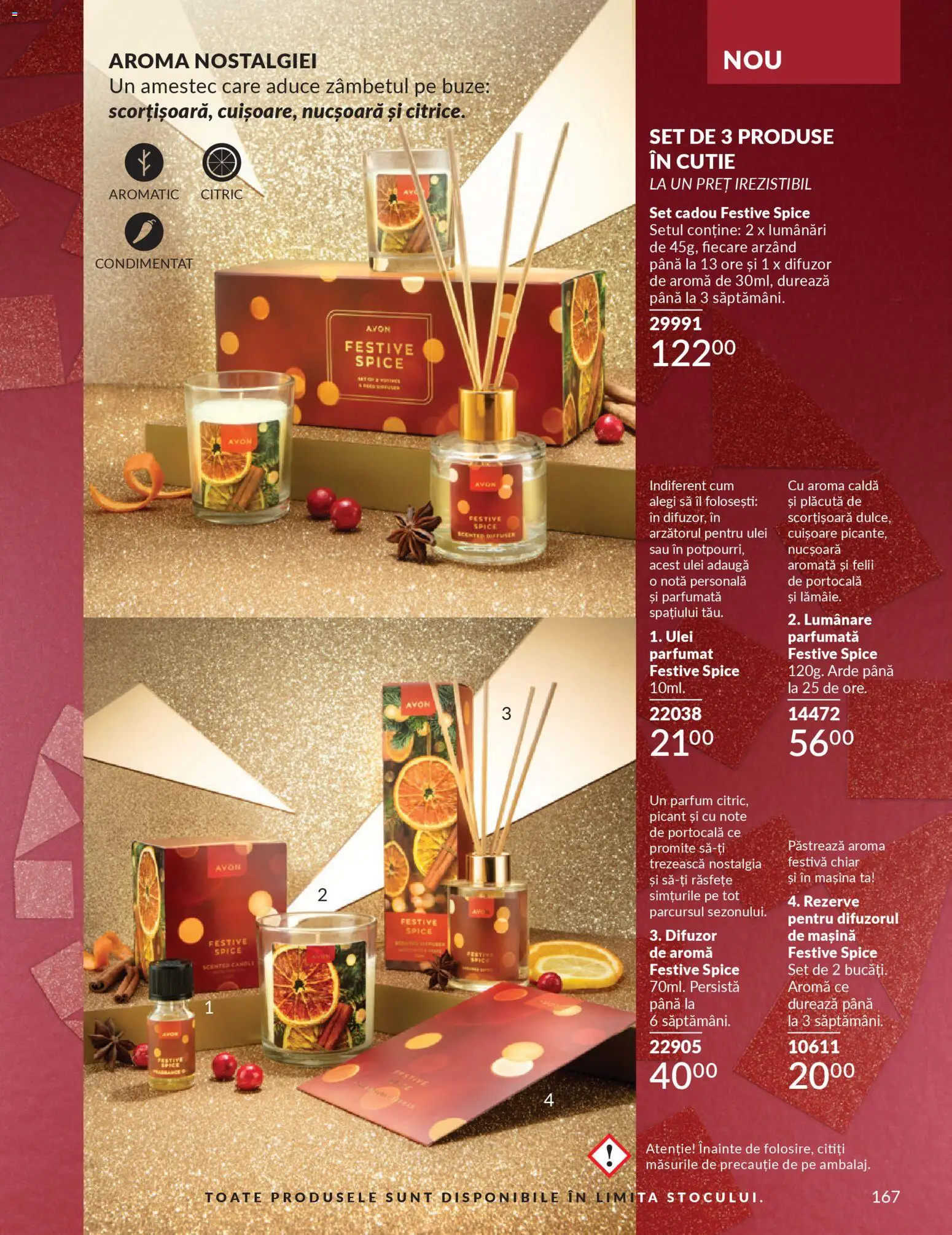 Noul catalog Avon – valabil de la 01.12.2025 | Pagină: 167 | Produse: Difuzor, Parfum, Lumânare, Ulei parfumat