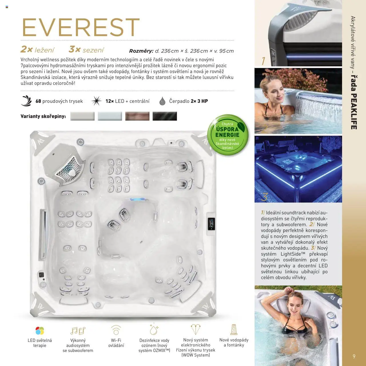 Mountfield katalog - Vířivky od 16.04.2025 | Strana: 9 | Produkty: Čerpadlo, LED