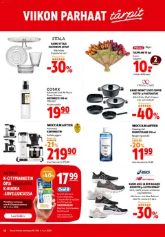 K-Citymarket-mainoslehti voimassa 01.04.2026 alkaen | Sivu: 10 | Tuotteet: Kahvinkeitin, Keitto, Puhdistusaine