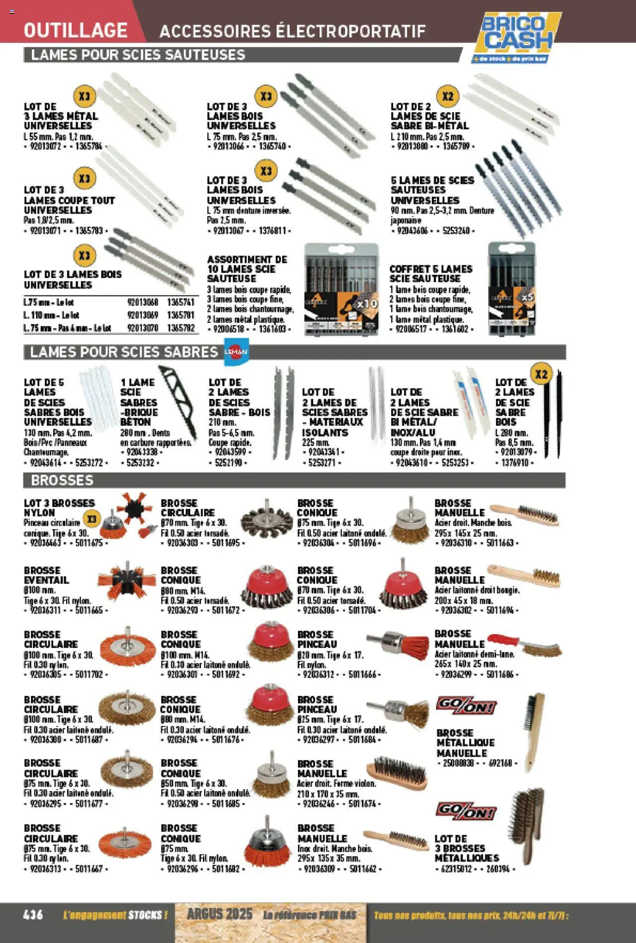 {H1} | Page: 436 | Produits: Scie sauteuse, Éventail, Pinceau, Brosse