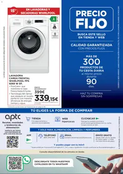 Vista previa Hipercor catálogo válido desde el 23.04.2026 | Página: 56 | Productos: Teléfono, Ropa, Lavadora, Cesta