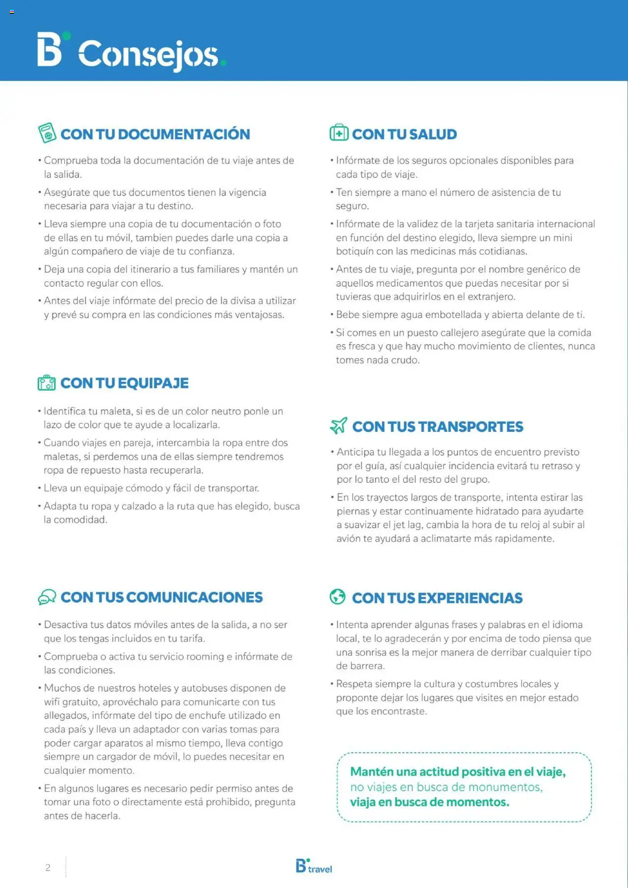 B the travel brand Viajeros Expertos Internacional 2026 │ válido desde el 03.10.2025 | Página: 2 | Productos: Reloj, Ropa, Adaptador, Enchufe