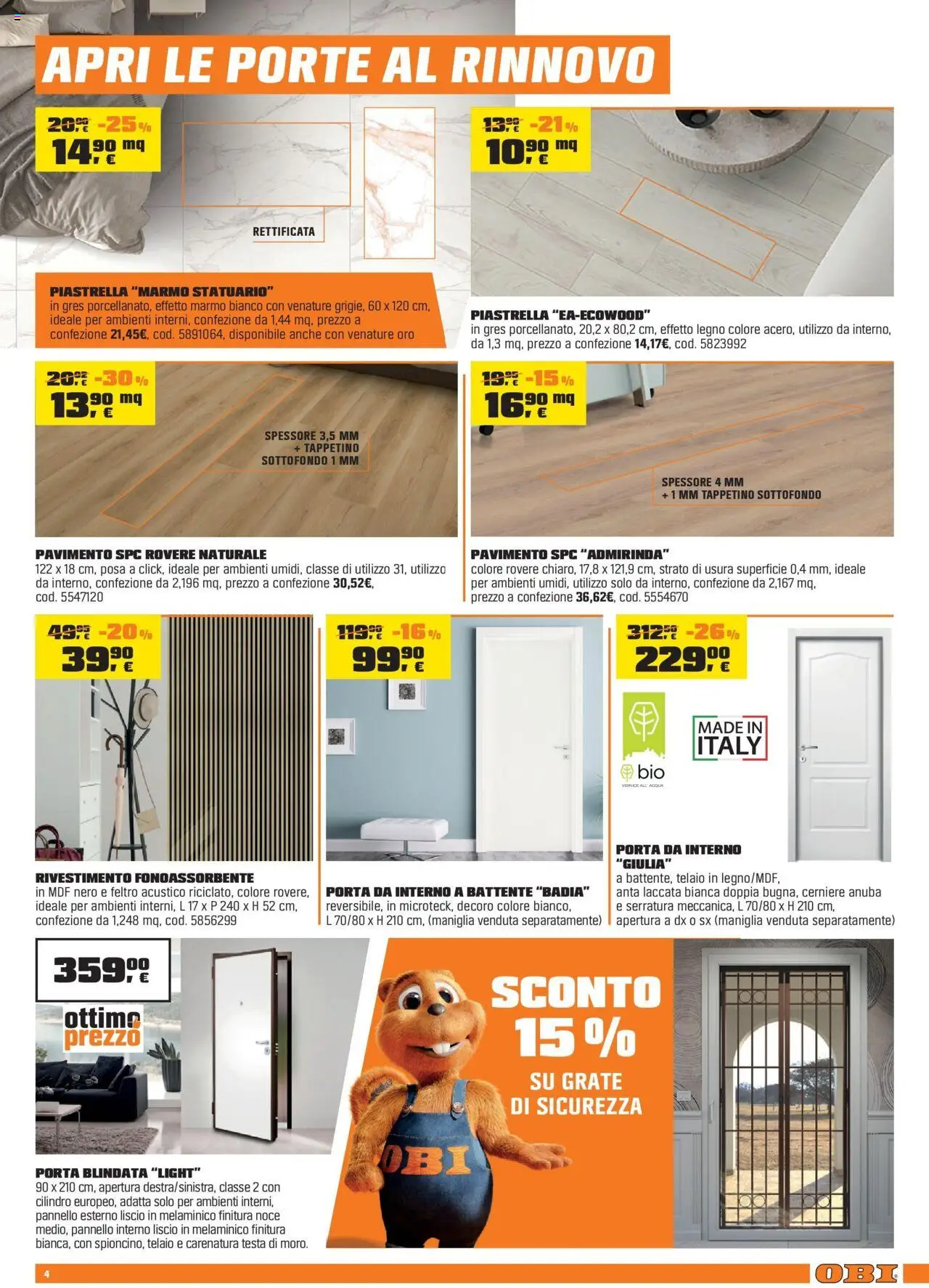 Volantino OBI del 15.10.2025 | Pagina: 4