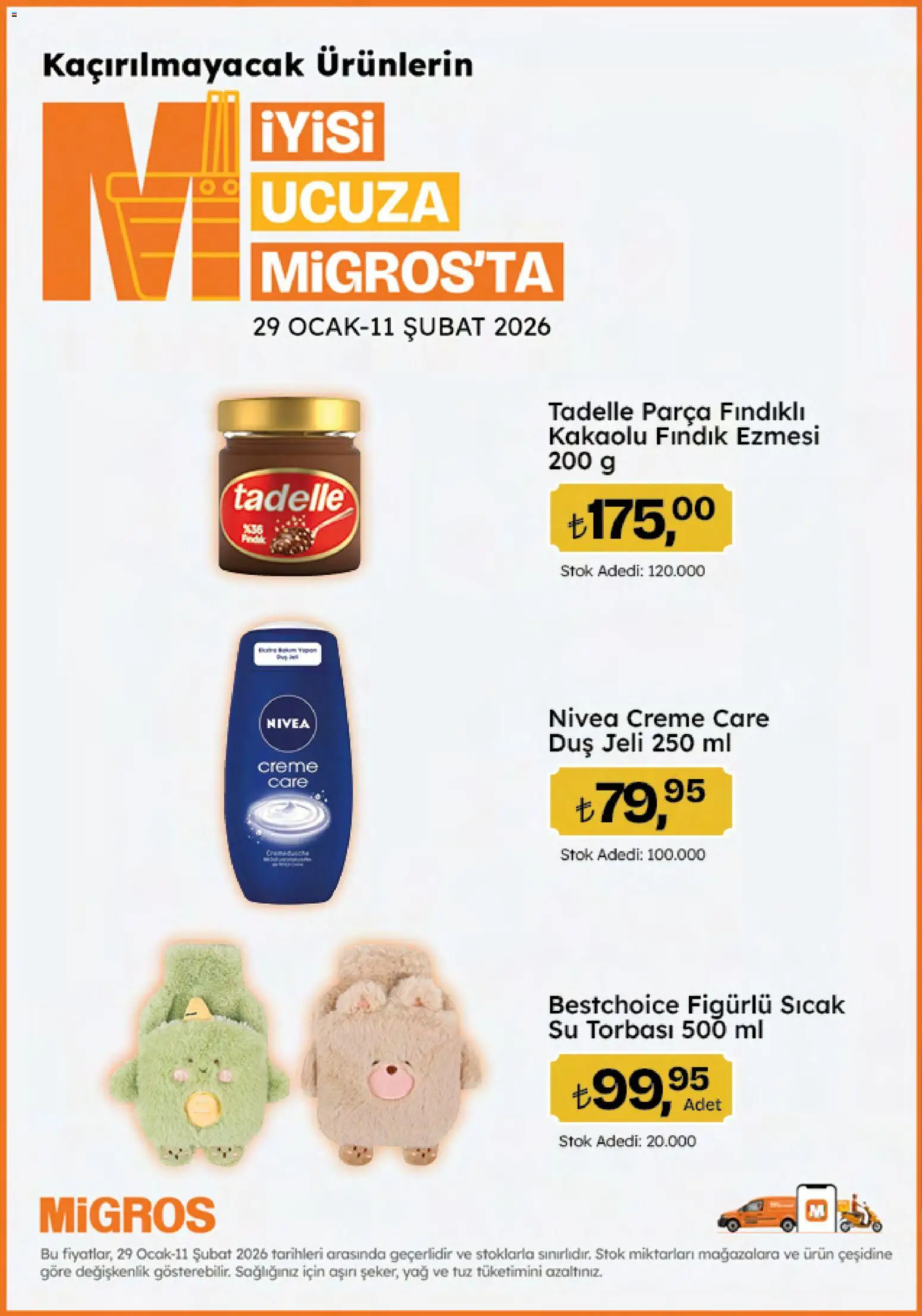 Migros Katalog - 5M Migroskop Dijital - 29.01.2026 tarihinden itibaren geçerlidir | Sayfa: 82 | Ürünler: Sıcak su torbası, Duş jeli, Su, Tuz