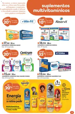 Pré-visualização Pingo Doce - Bem Estar Outono Lojas válido de 14.10.2025 | Página: 3 | Produtos: MP3, Ômega 3, Vitamina d, Pá