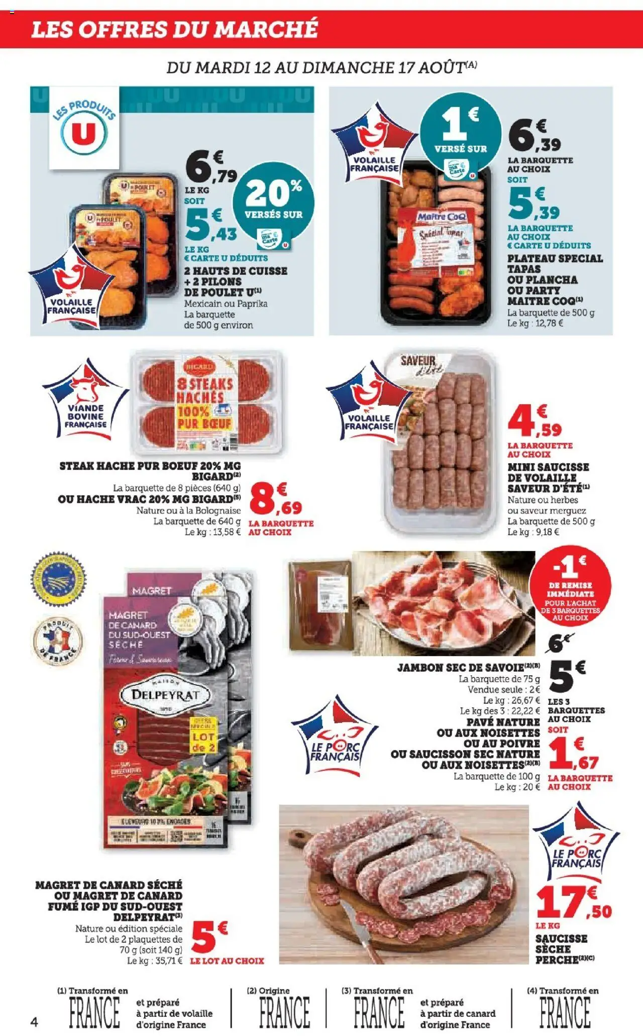  | Page: 4 | Produits: Plancha, Noisettes, Jambon, Porc