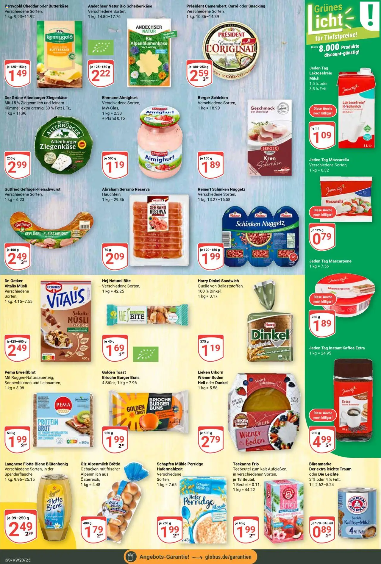 Globus Prospekt 	 - gültig ab dem 02.06.2025 | Seite: 10 | Produkte: Langnese, Toast, Ziegenkäse, Schinken