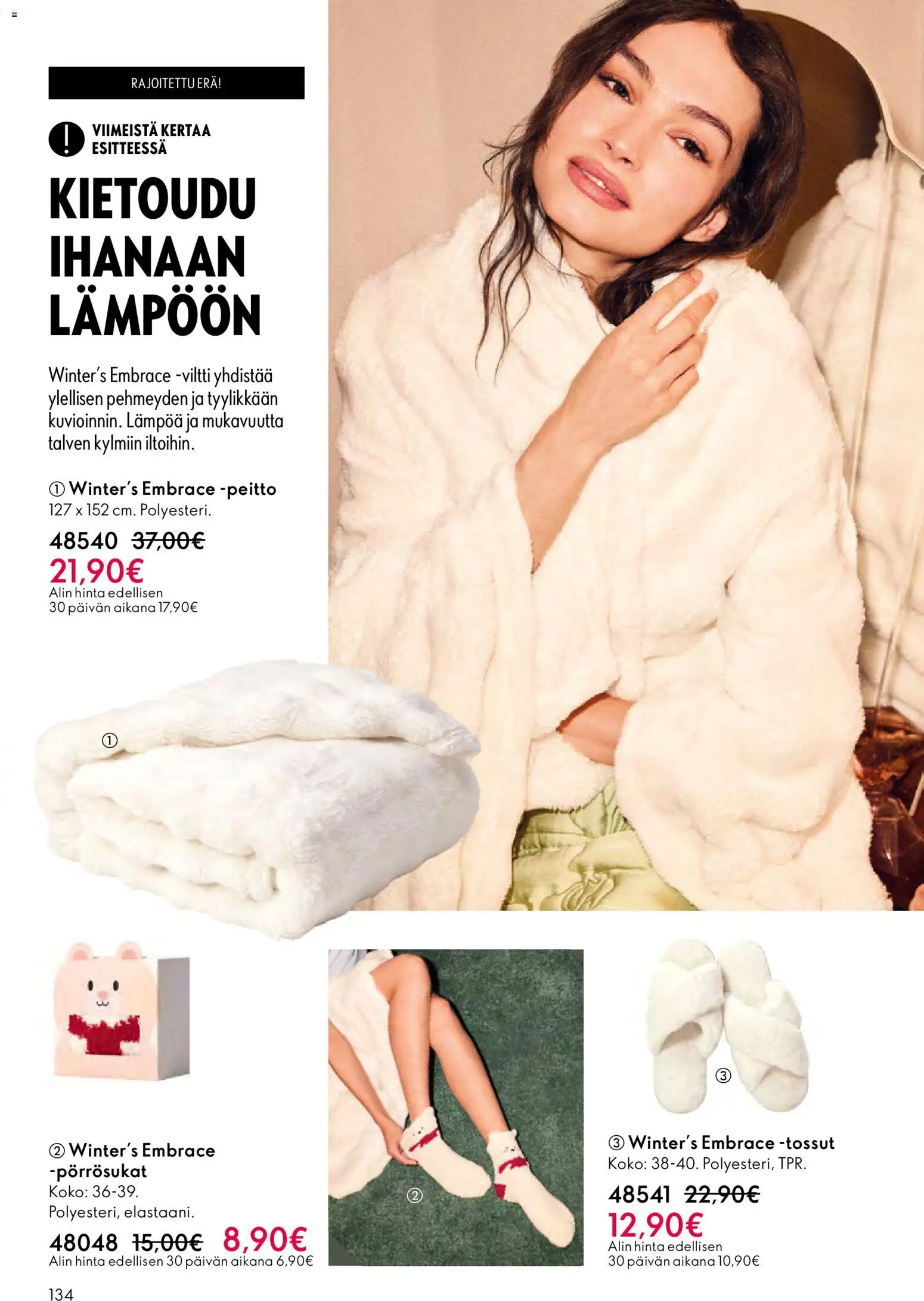 Oriflame - Esite 01 – voimassa 31.12.2025 alkaen | Sivu: 134 | Tuotteet: Viltti, Peitto, Tossut