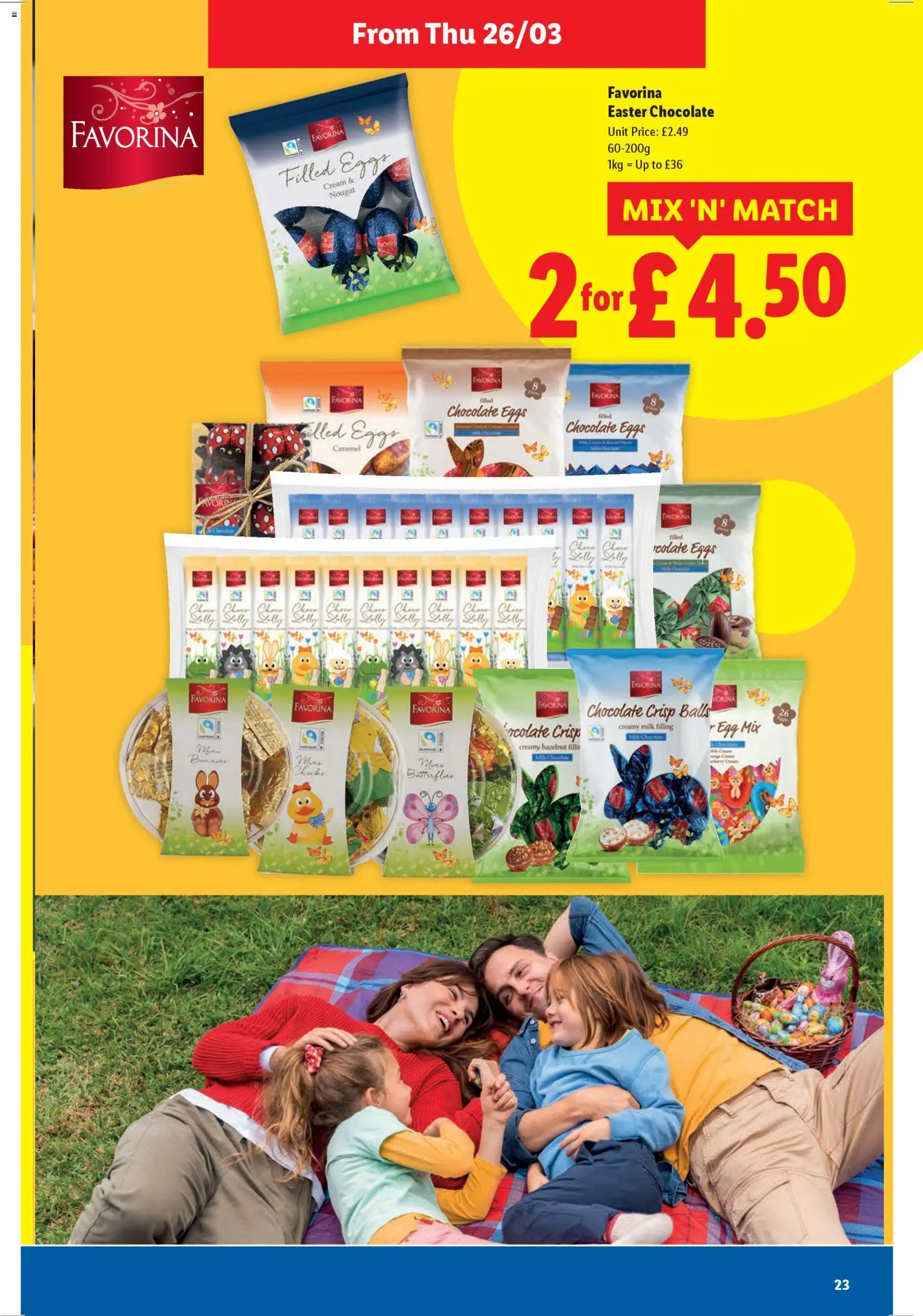 {H1} | Page: 23 | Products: Milk, Eggs, Chocolate, Cream