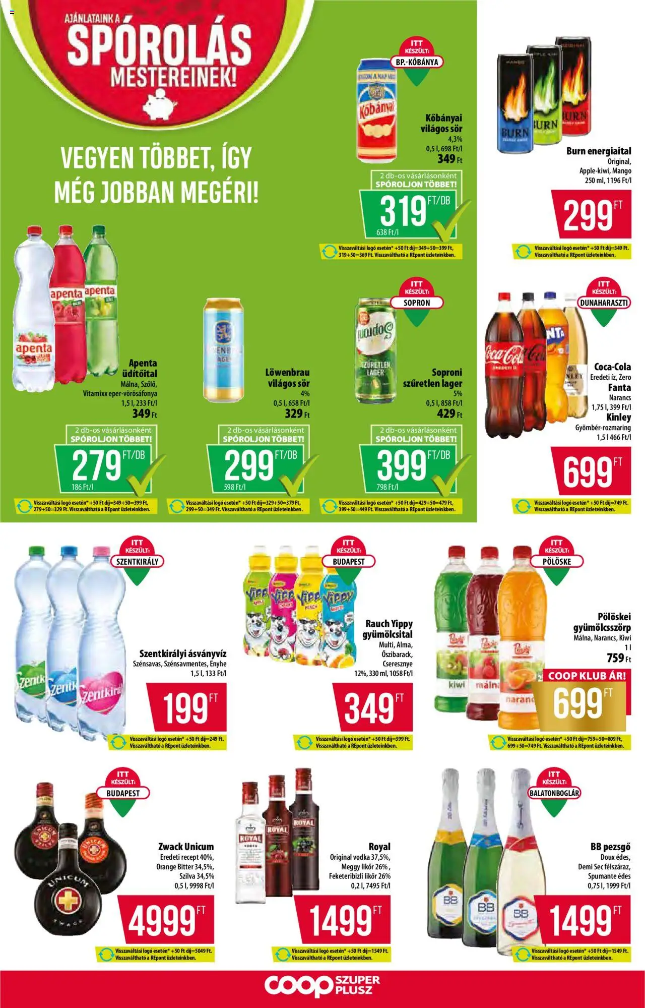 COOP akciós ujság - amely érvényes a következő dátumtól: 29.05.2025 | Oldal: 10 | Termékek: Meggy, Pezsgő, Sör, Vodka