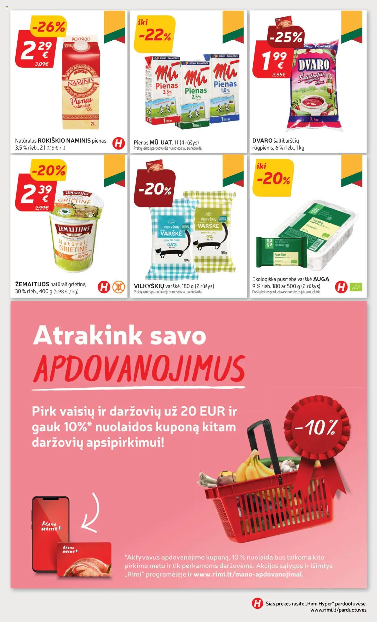Rimi leidinys│galioja nuo 03.06.2025 | Puslapis: 22 | Prekių: Pienas, Varškė, Grietinė